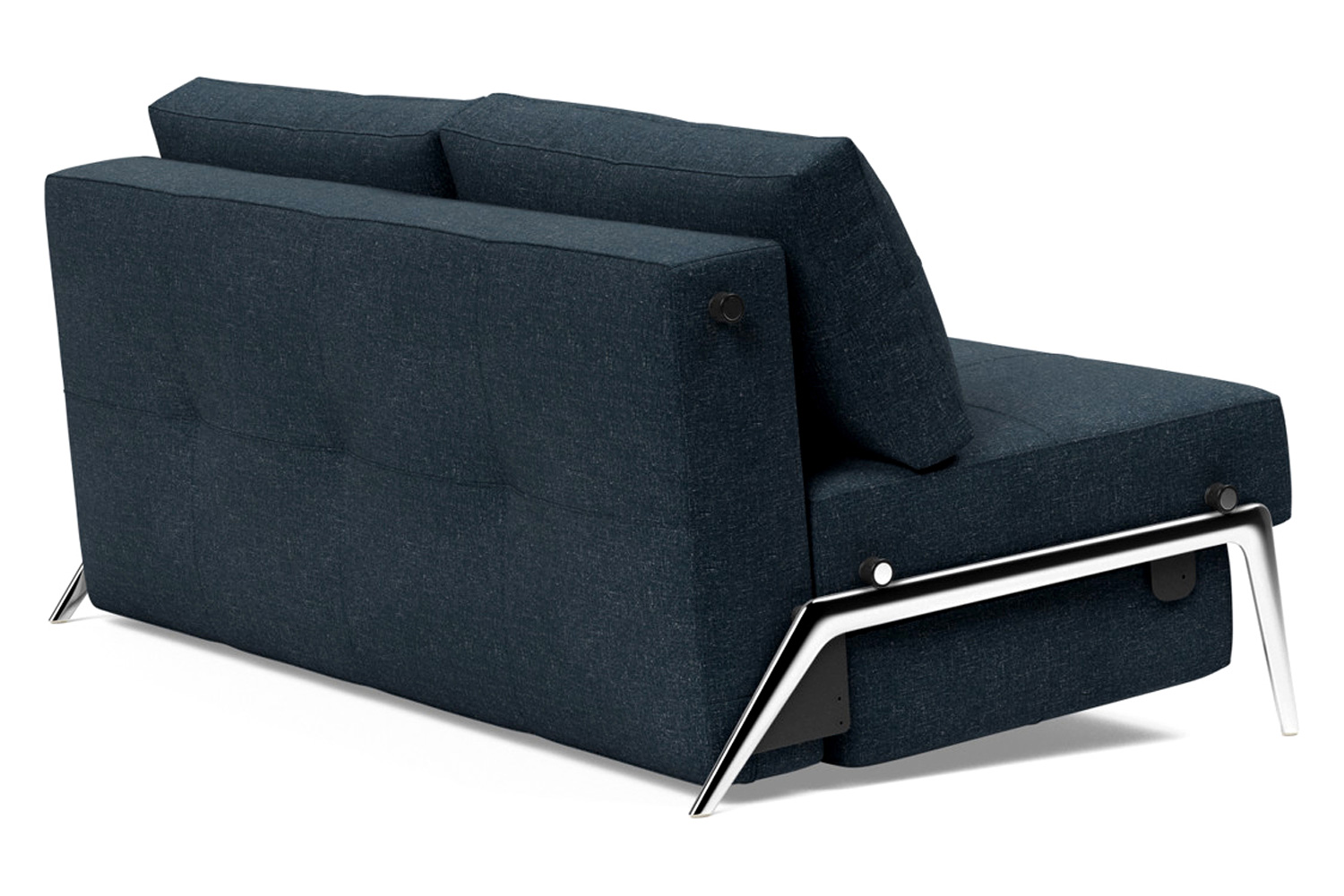 Innovation Living Cubed Queen Size Sofa Bed with Alu Legs - 515 Nist Blue