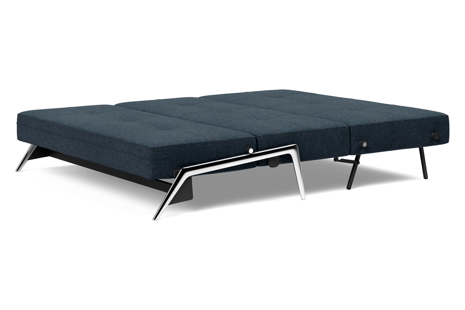 Innovation Living Cubed Queen Size Sofa Bed with Alu Legs - 515 Nist Blue
