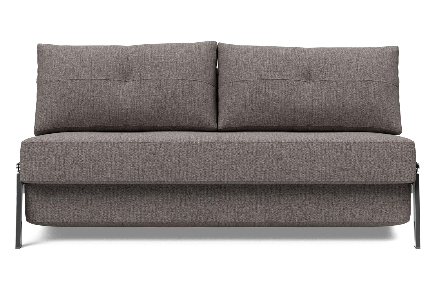 Innovation Living Cubed Queen Size Sofa Bed with Chrome Legs - 521 Mixed Dance Gray