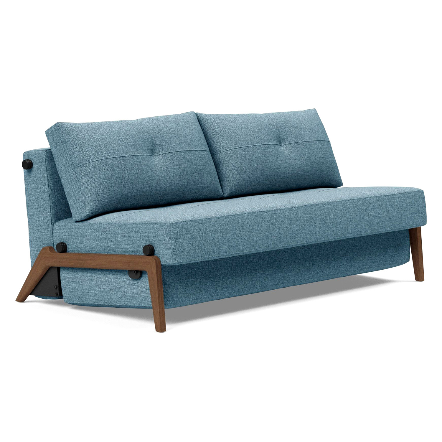 Innovation Living - Cubed Queen Size Sofa Bed with Dark Wood Legs