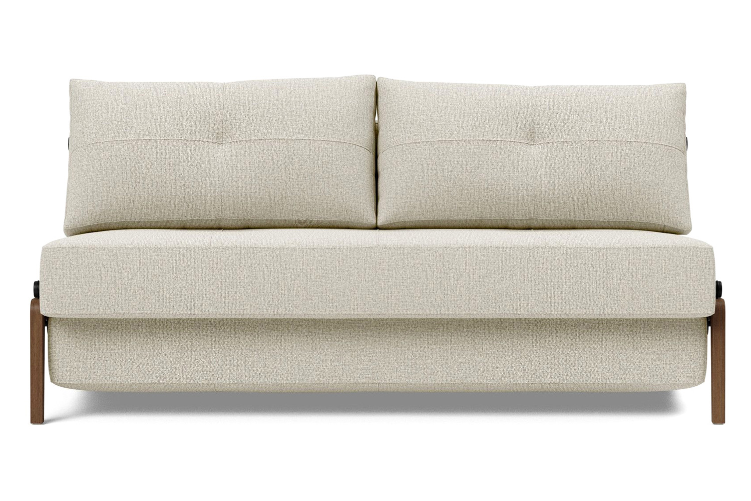Innovation Living Cubed Queen Size Sofa Bed with Dark Wood Legs - 527 Mixed Dance Natural