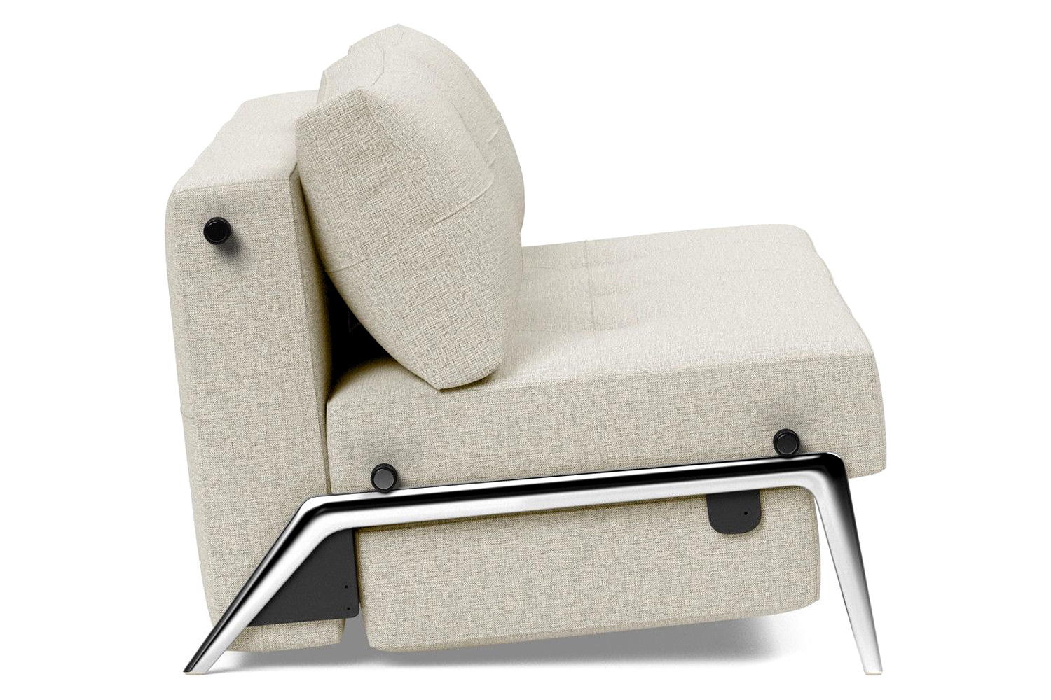 Innovation Living Cubed Queen Size Sofa Bed with Alu Legs - 527 Mixed Dance Natural
