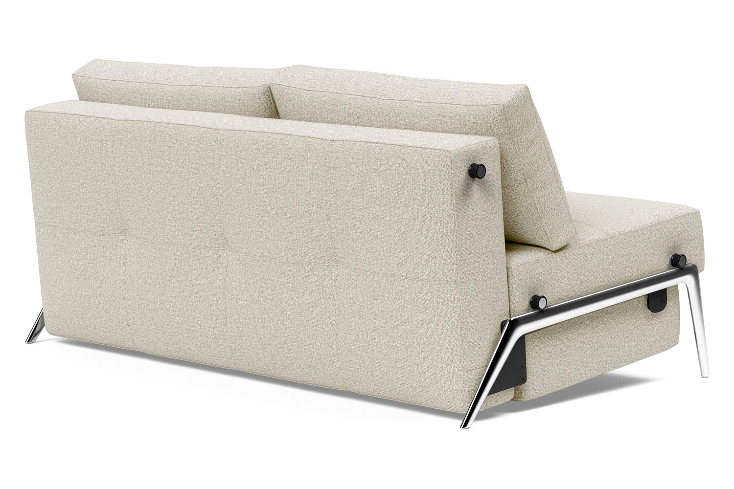 Innovation Living Cubed Queen Size Sofa Bed with Alu Legs - 527 Mixed Dance Natural