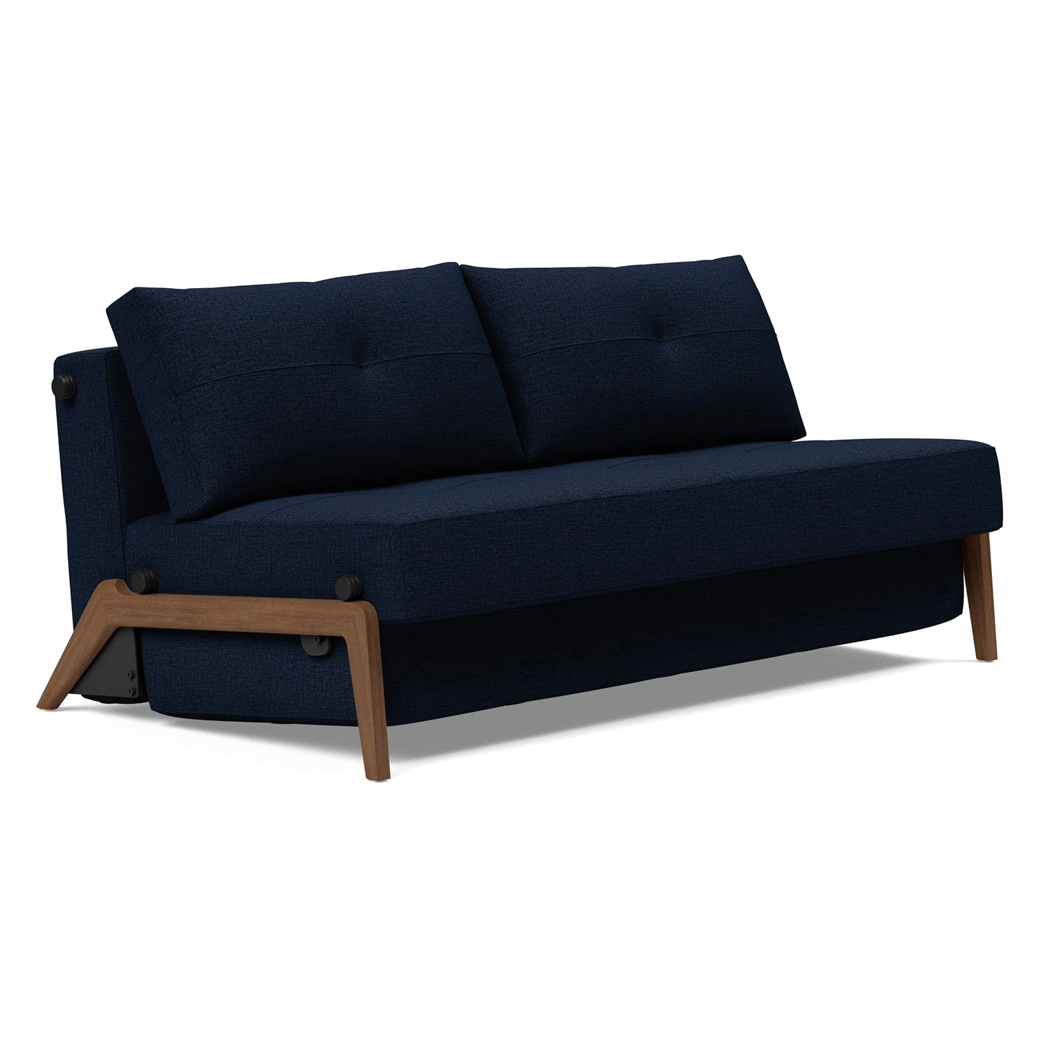 Innovation Living - Cubed Queen Size Sofa Bed with Dark Wood Legs