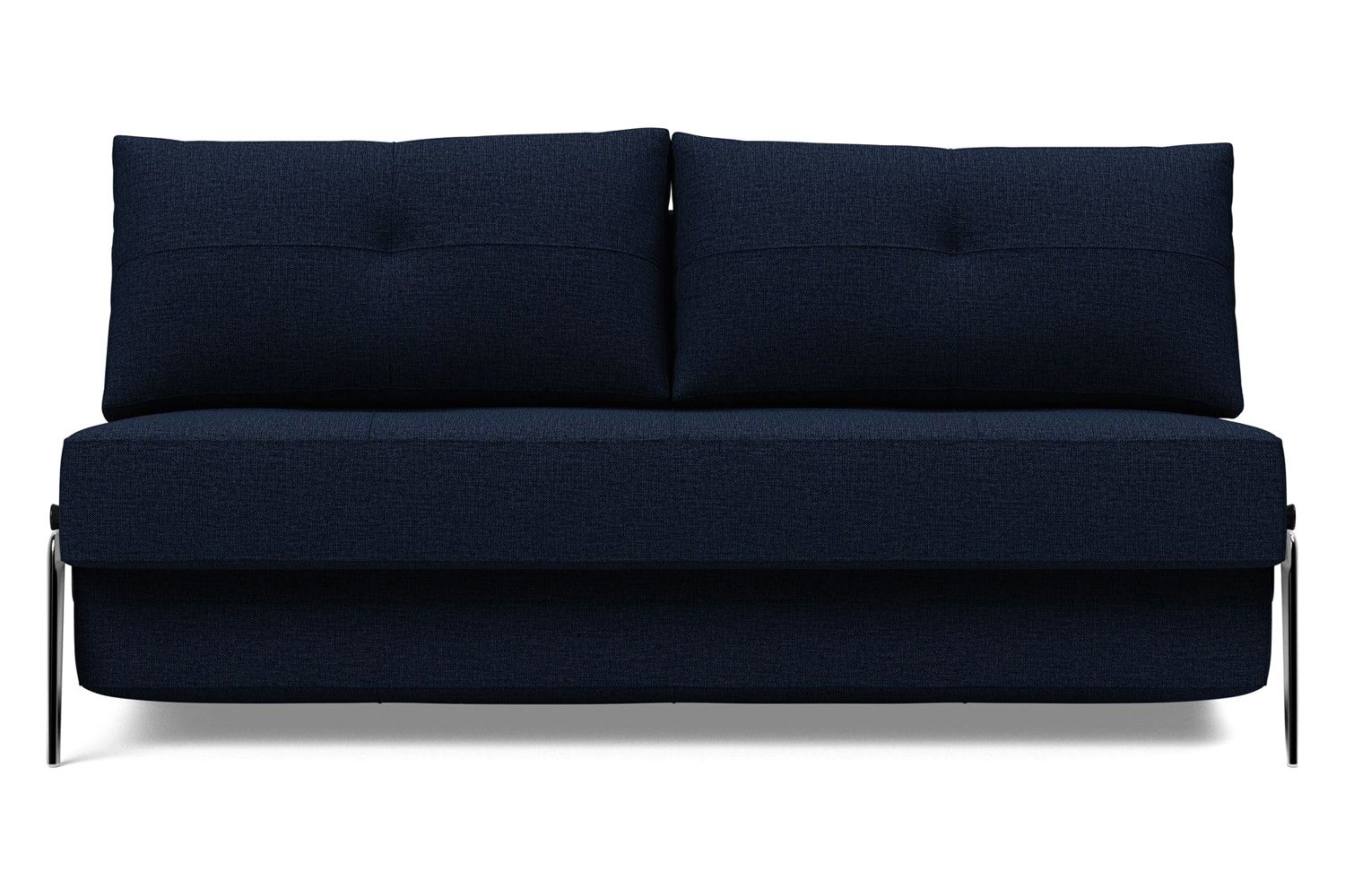 Innovation Living Cubed Queen Size Sofa Bed with Alu Legs - 528 Mixed Dance Blue
