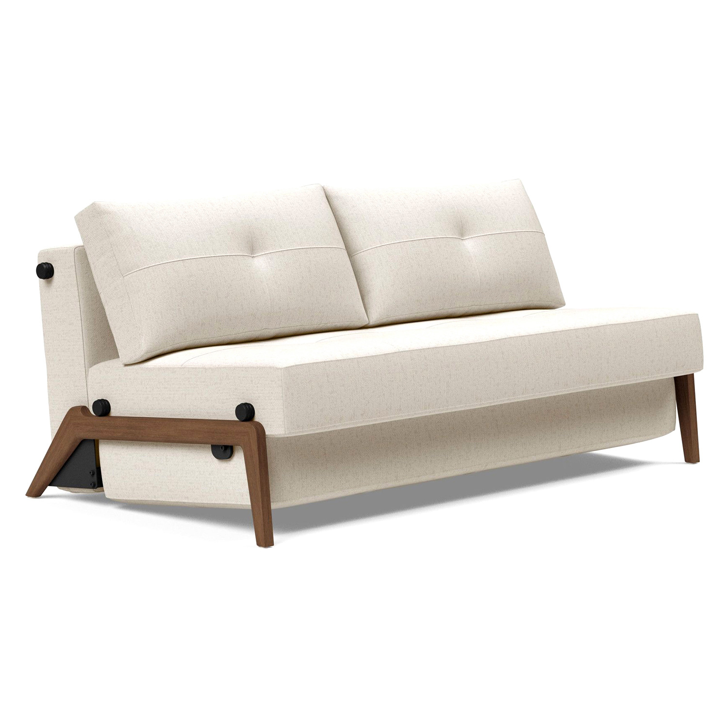 Innovation Living - Cubed Queen Size Sofa Bed with Dark Wood Legs