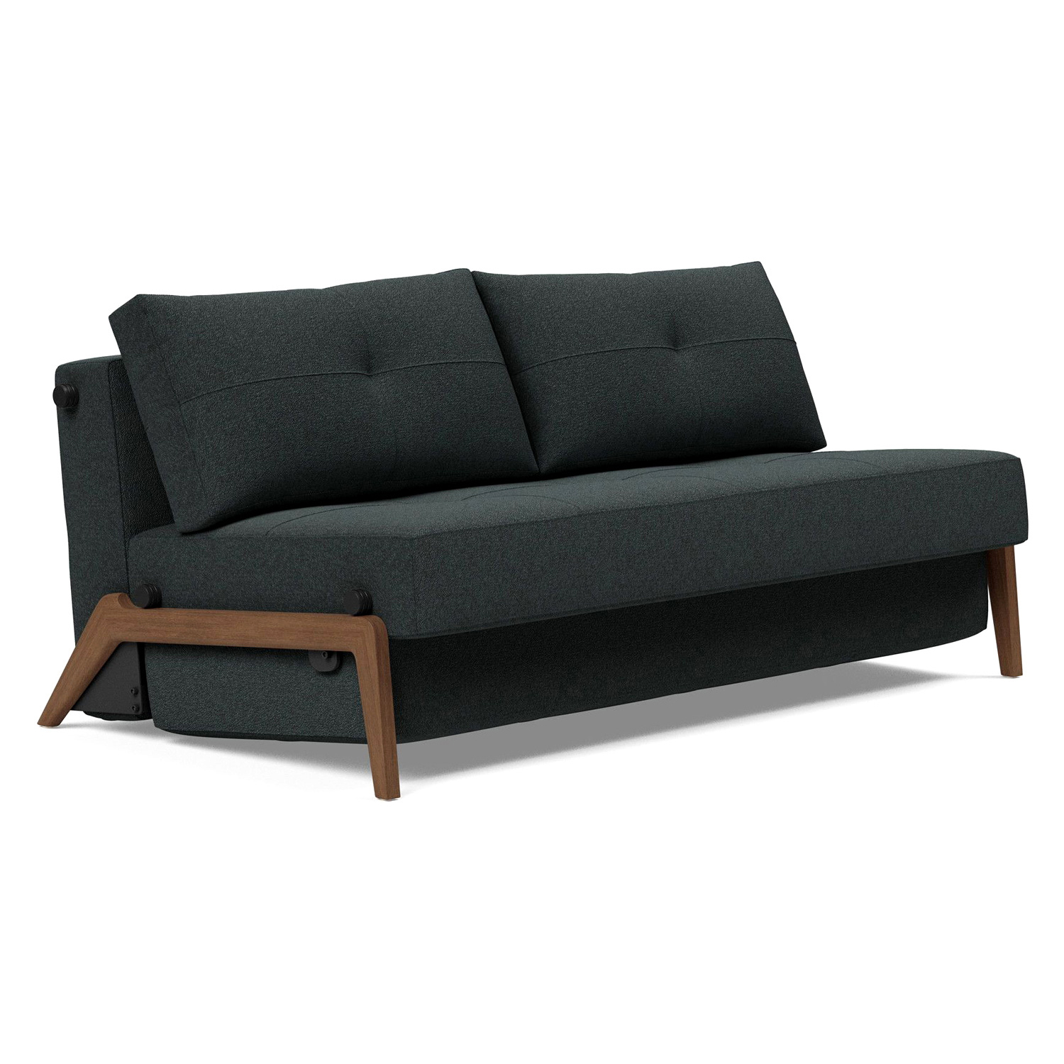 Innovation Living - Cubed Queen Size Sofa Bed with Dark Wood Legs