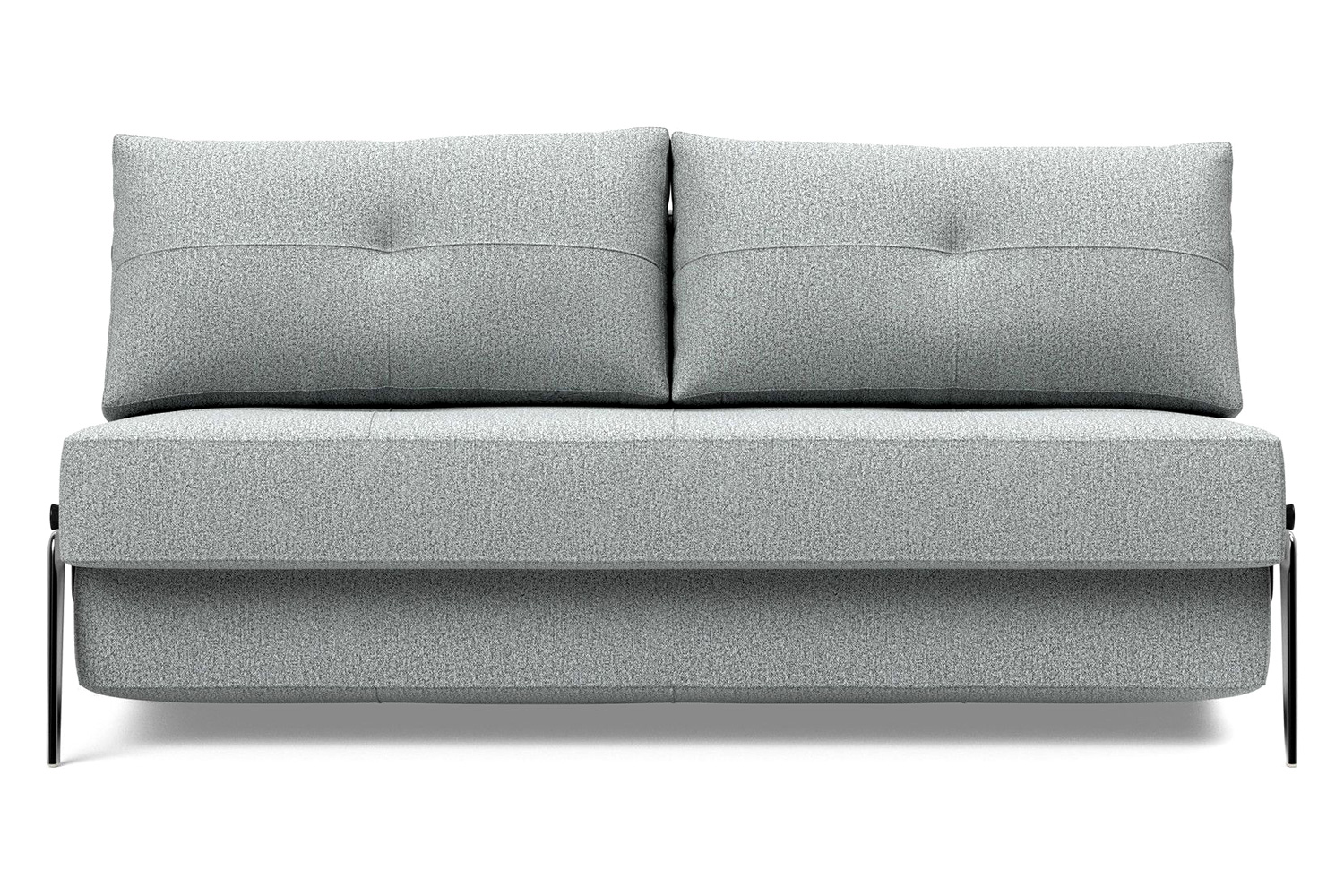 Innovation Living Cubed Queen Size Sofa Bed with Alu Legs - 538 Melange Light Gray
