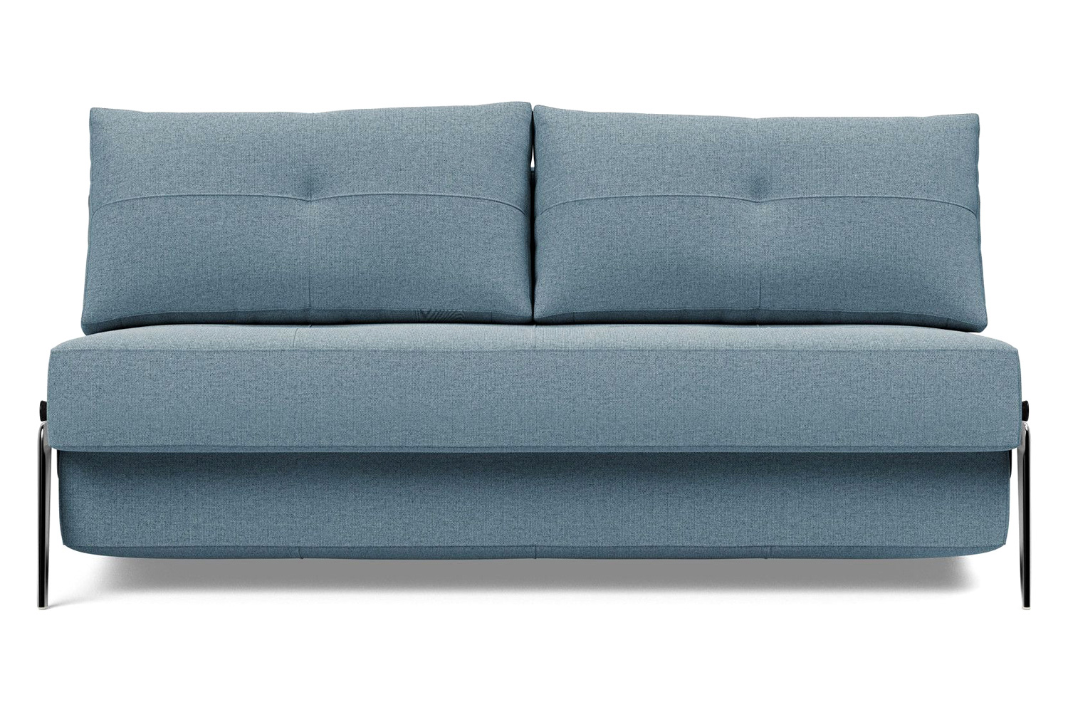 Innovation Living Cubed Queen Size Sofa Bed with Alu Legs - 558 Soft Indigo