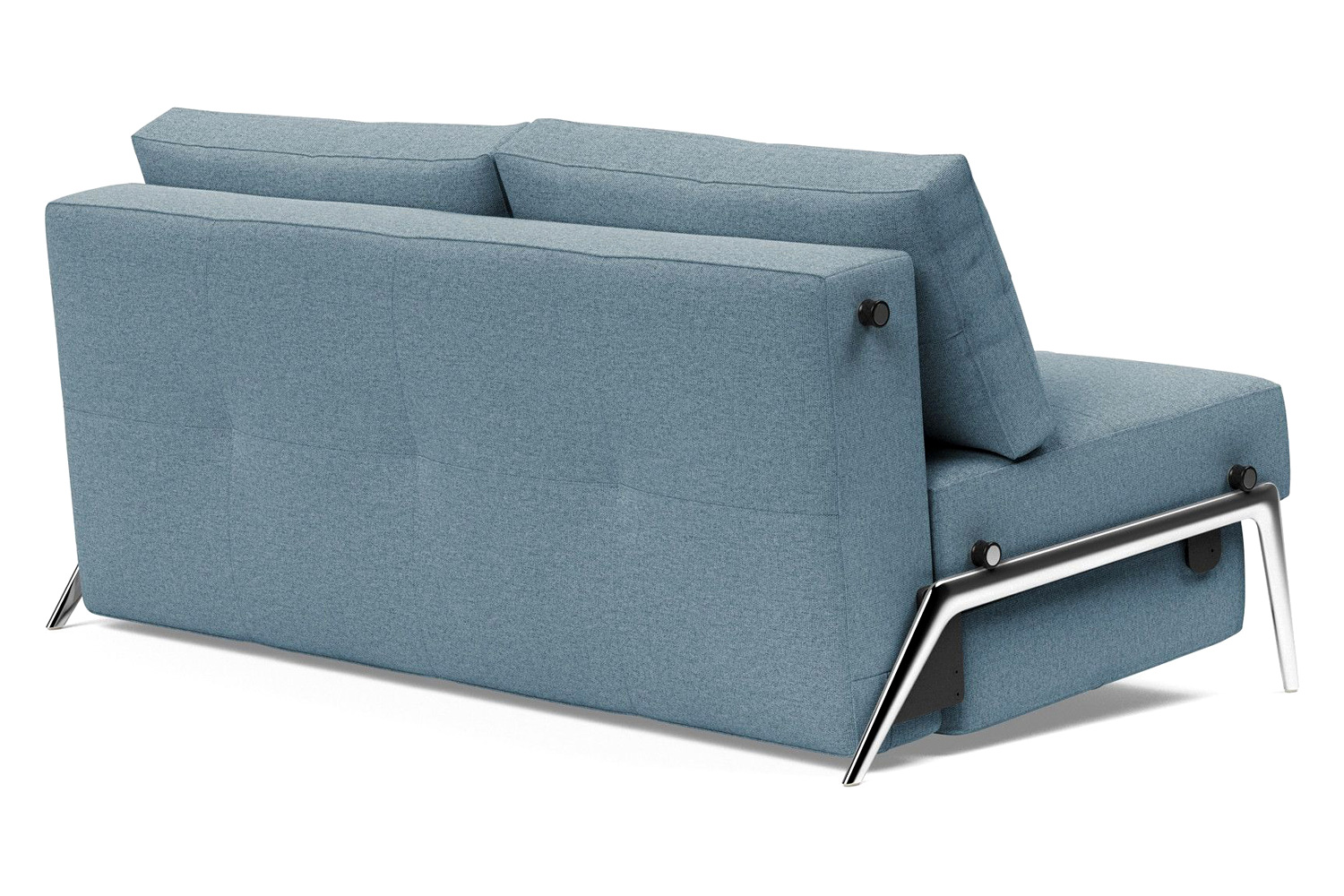 Innovation Living Cubed Queen Size Sofa Bed with Alu Legs - 558 Soft Indigo