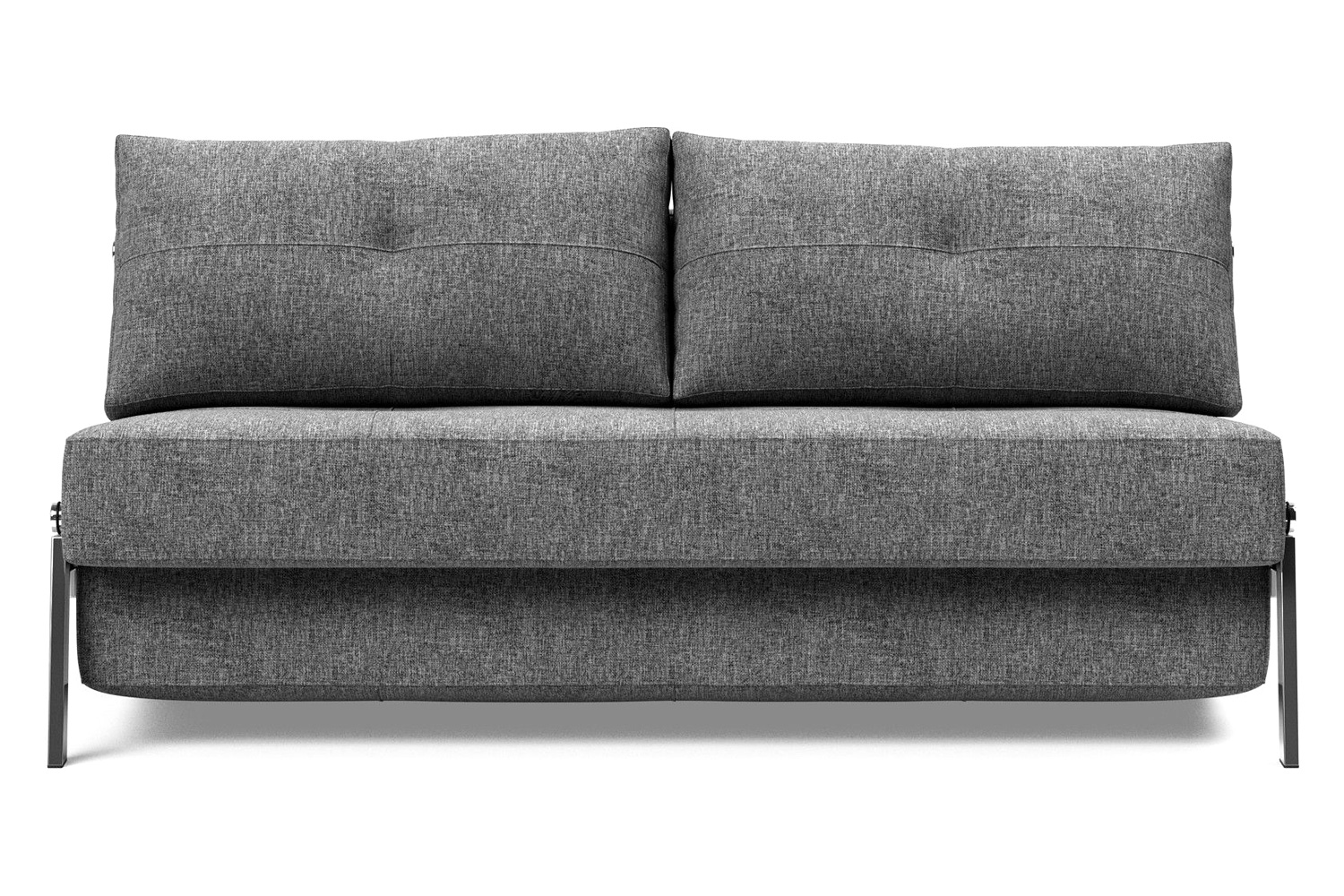 Innovation Living Cubed Queen Size Sofa Bed with Chrome Legs - 563 Twist Charcoal