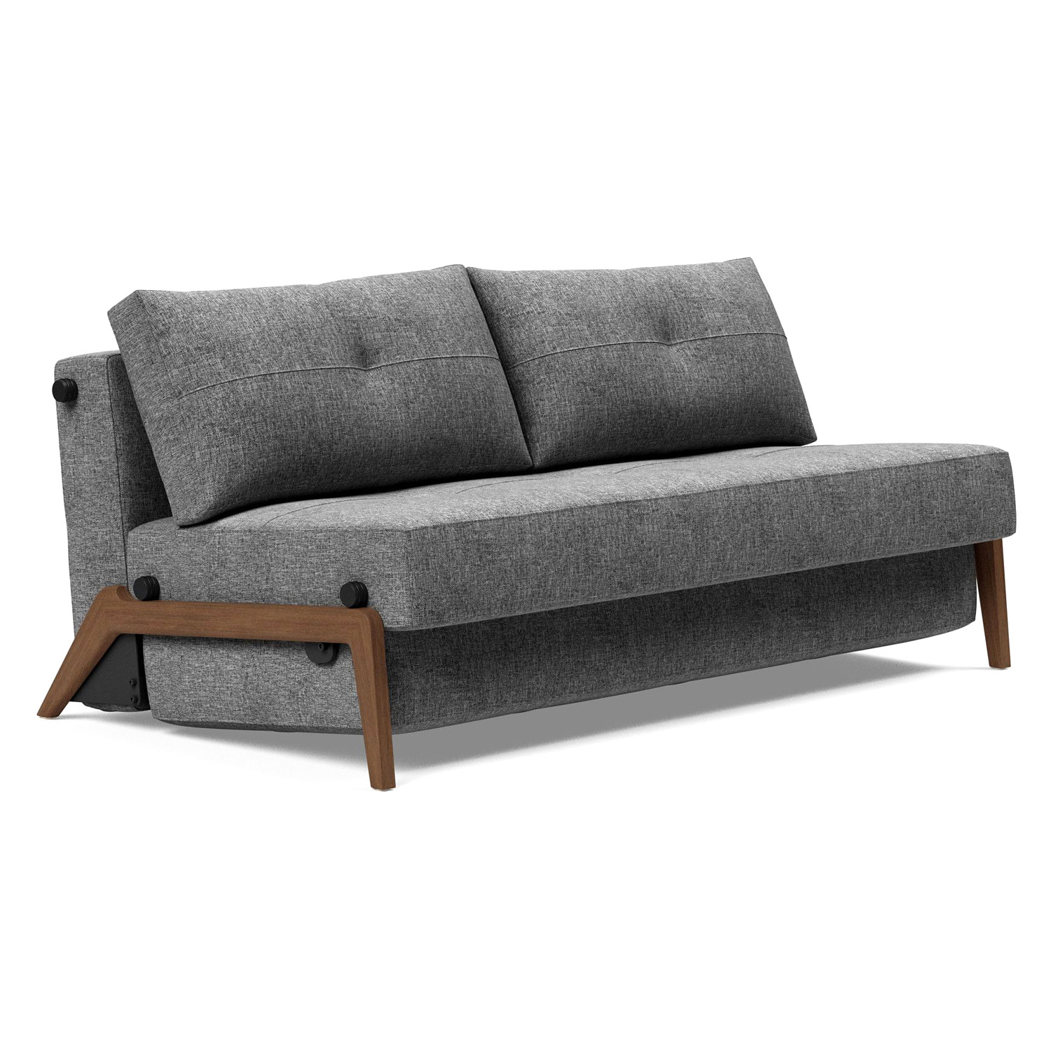 Innovation Living - Cubed Queen Size Sofa Bed with Dark Wood Legs