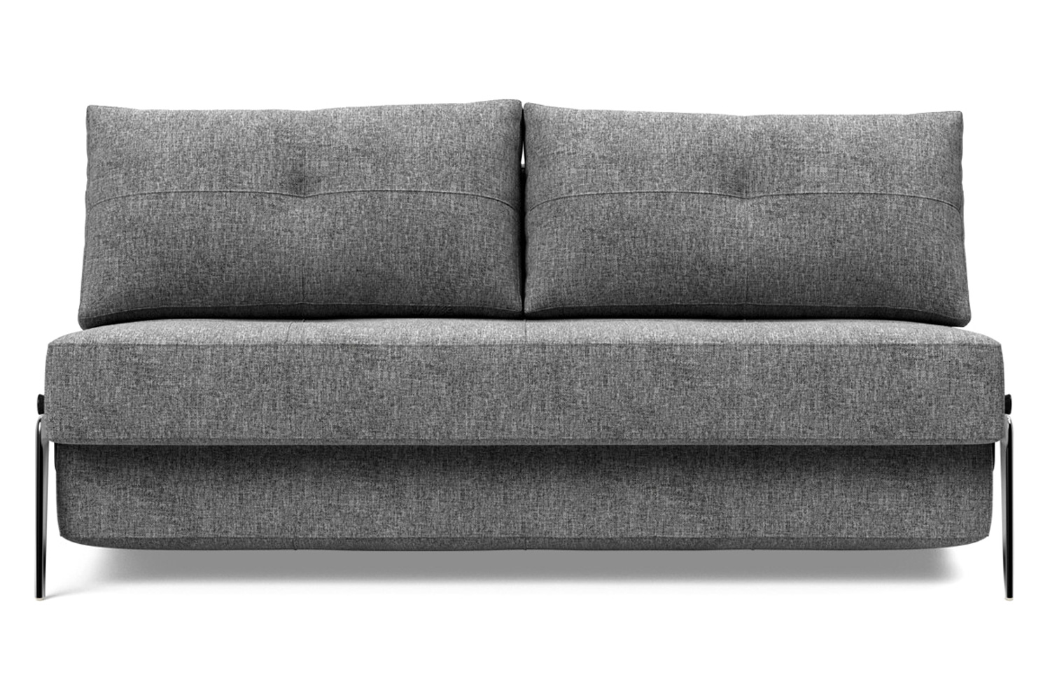 Innovation Living Cubed Queen Size Sofa Bed with Alu Legs - 563 Twist Charcoal