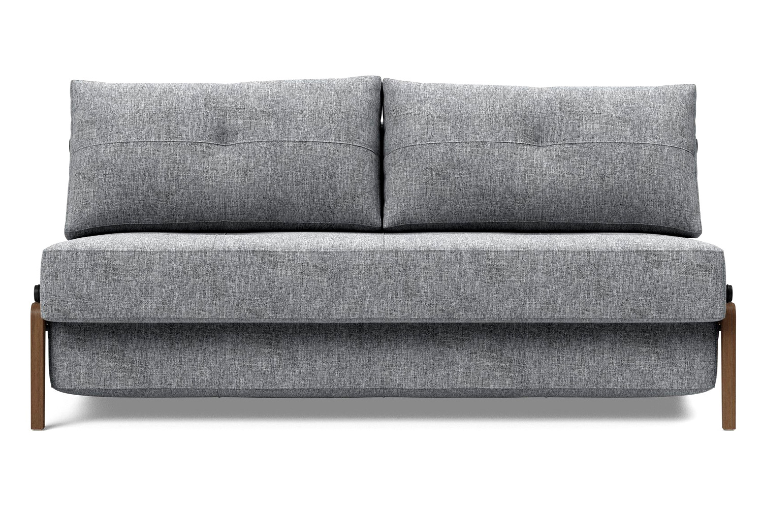 Innovation Living Cubed Queen Size Sofa Bed with Dark Wood Legs - 565 Twist Granite