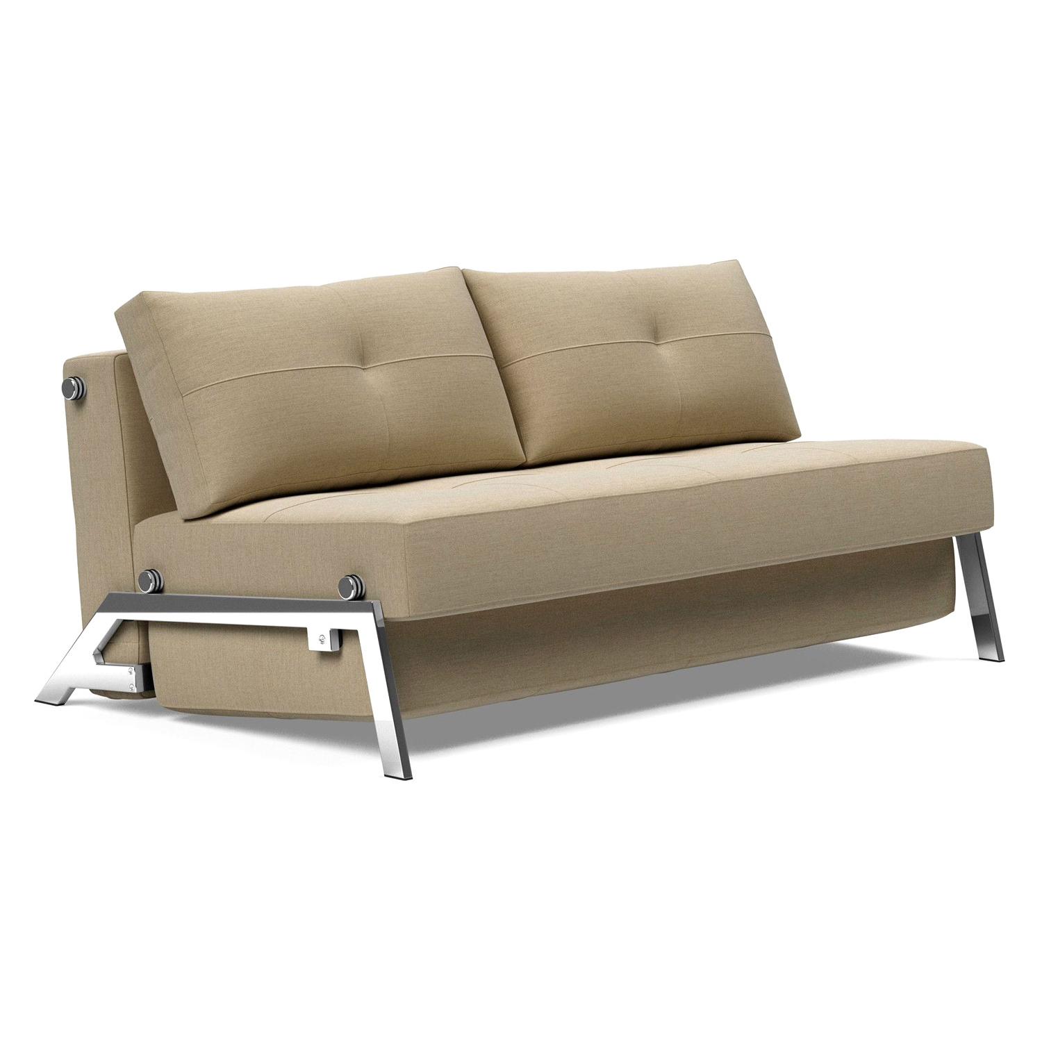 Innovation Living - Cubed Queen Size Sofa Bed with Chrome Legs
