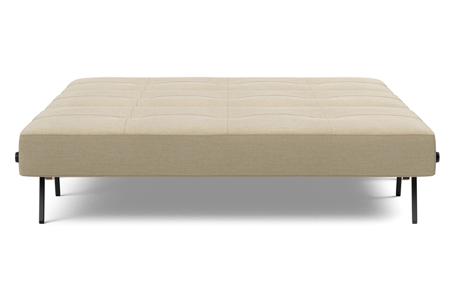 Innovation Living Cubed Queen Size Sofa Bed with Dark Wood Legs - 571 Vivus Dusty Sand