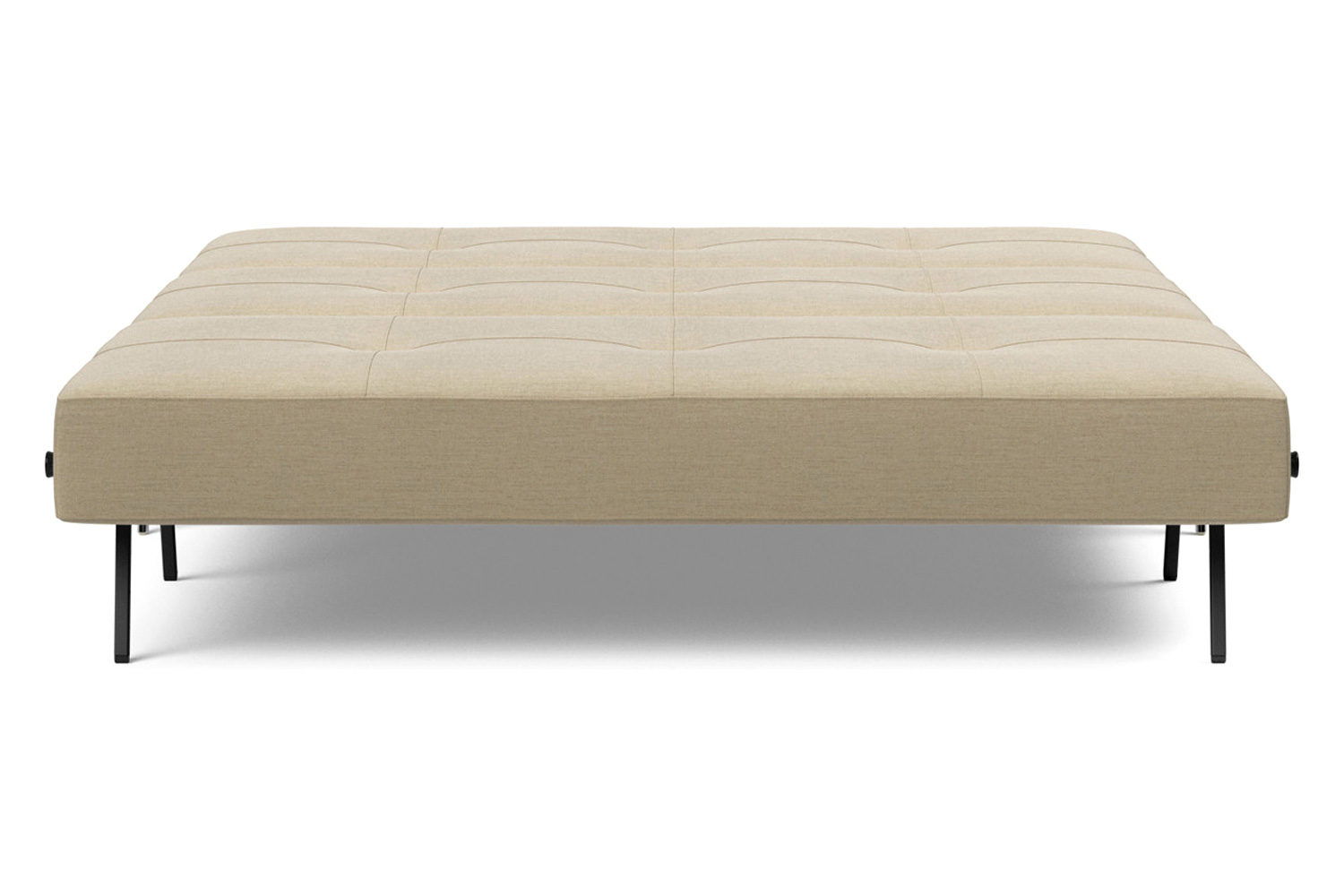 Innovation Living Cubed Queen Size Sofa Bed with Alu Legs - 571 Vivus Dusty Sand
