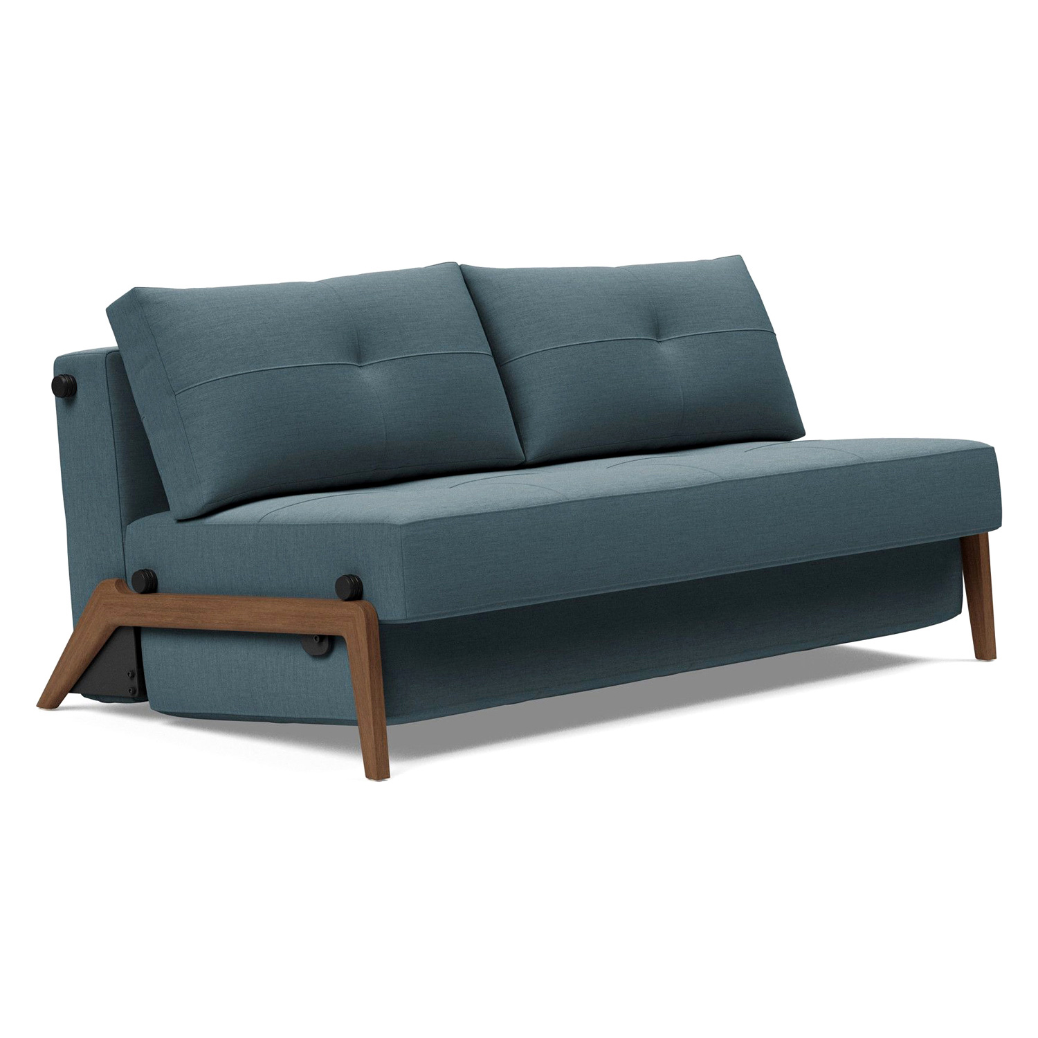 Innovation Living - Cubed Queen Size Sofa Bed with Dark Wood Legs