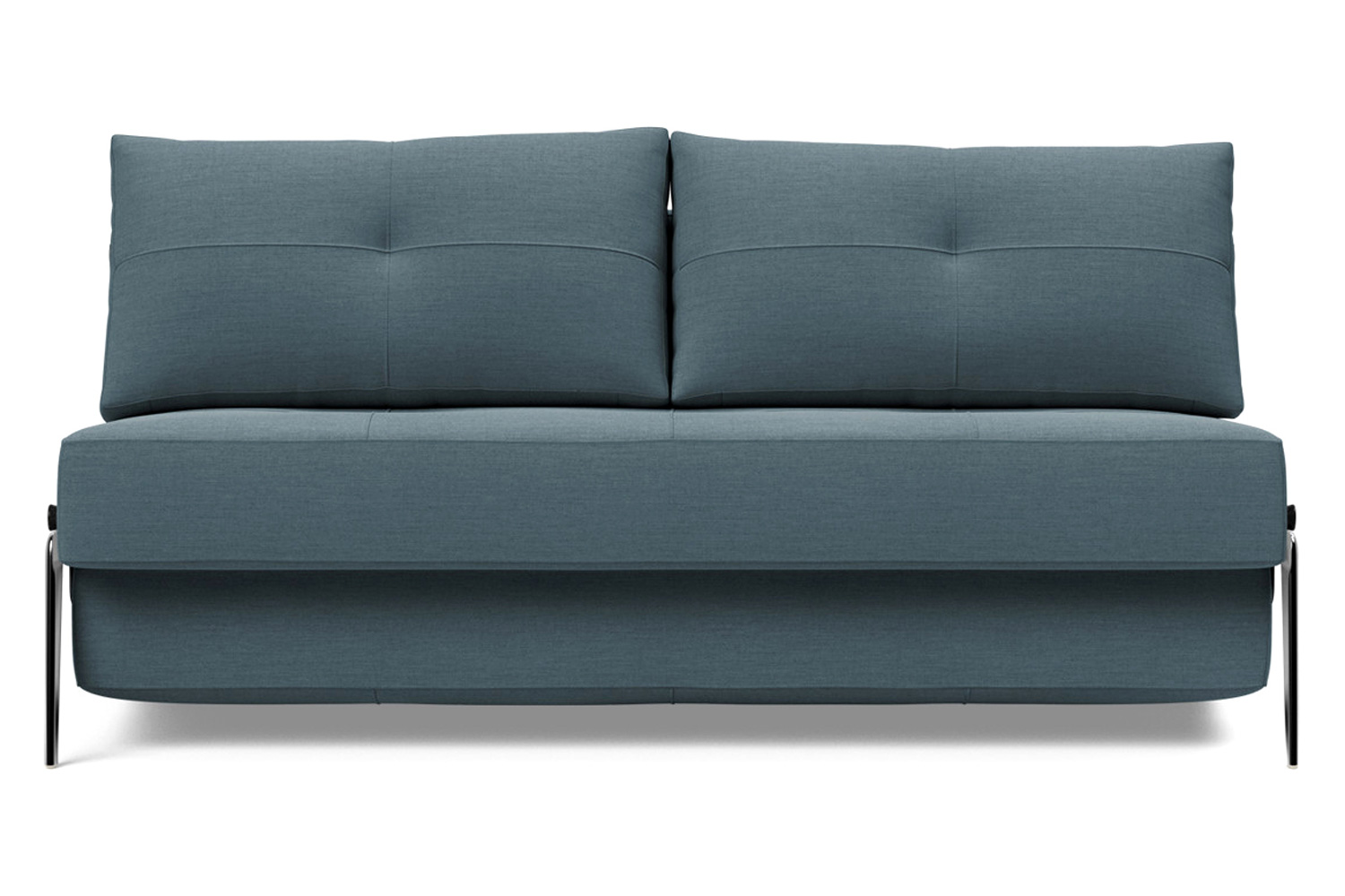 Innovation Living Cubed Queen Size Sofa Bed with Alu Legs - 573 Vivus Dusty Blue