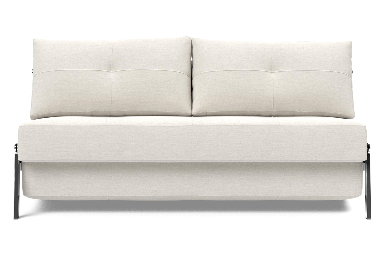 Innovation Living Cubed Queen Size Sofa Bed with Chrome Legs - 574 Vivus Dusty Off White