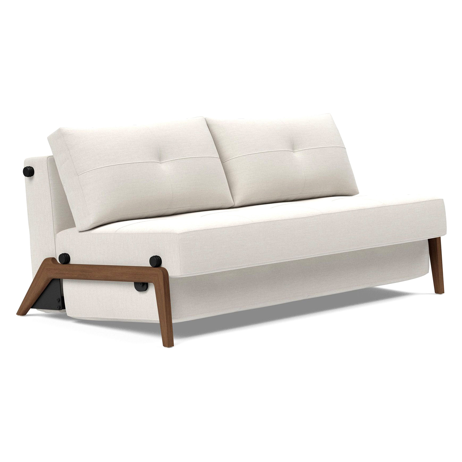 Innovation Living - Cubed Queen Size Sofa Bed with Dark Wood Legs
