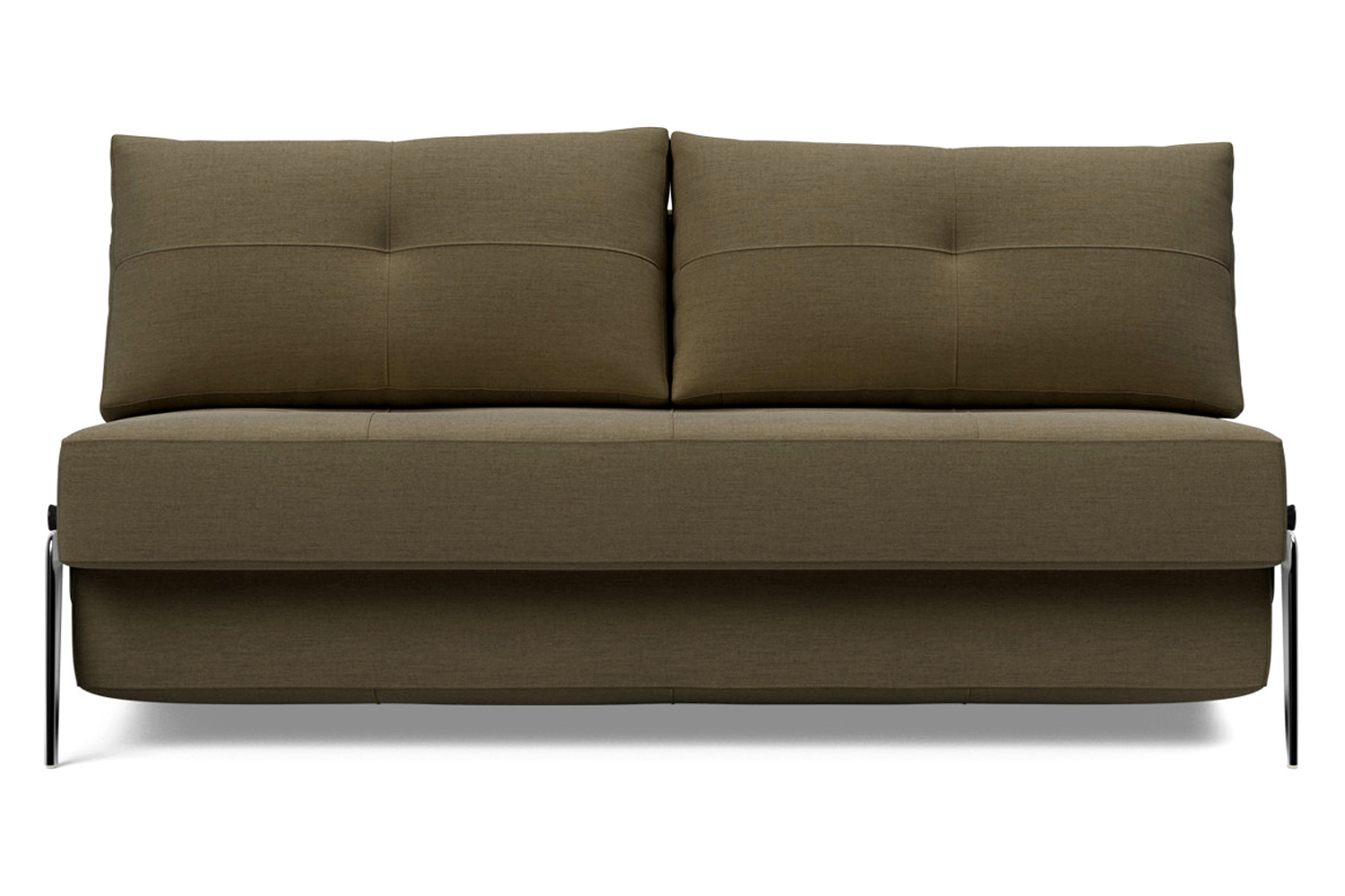 Innovation Living Cubed Queen Size Sofa Bed with Alu Legs - 575 Vivus Dusty Olive