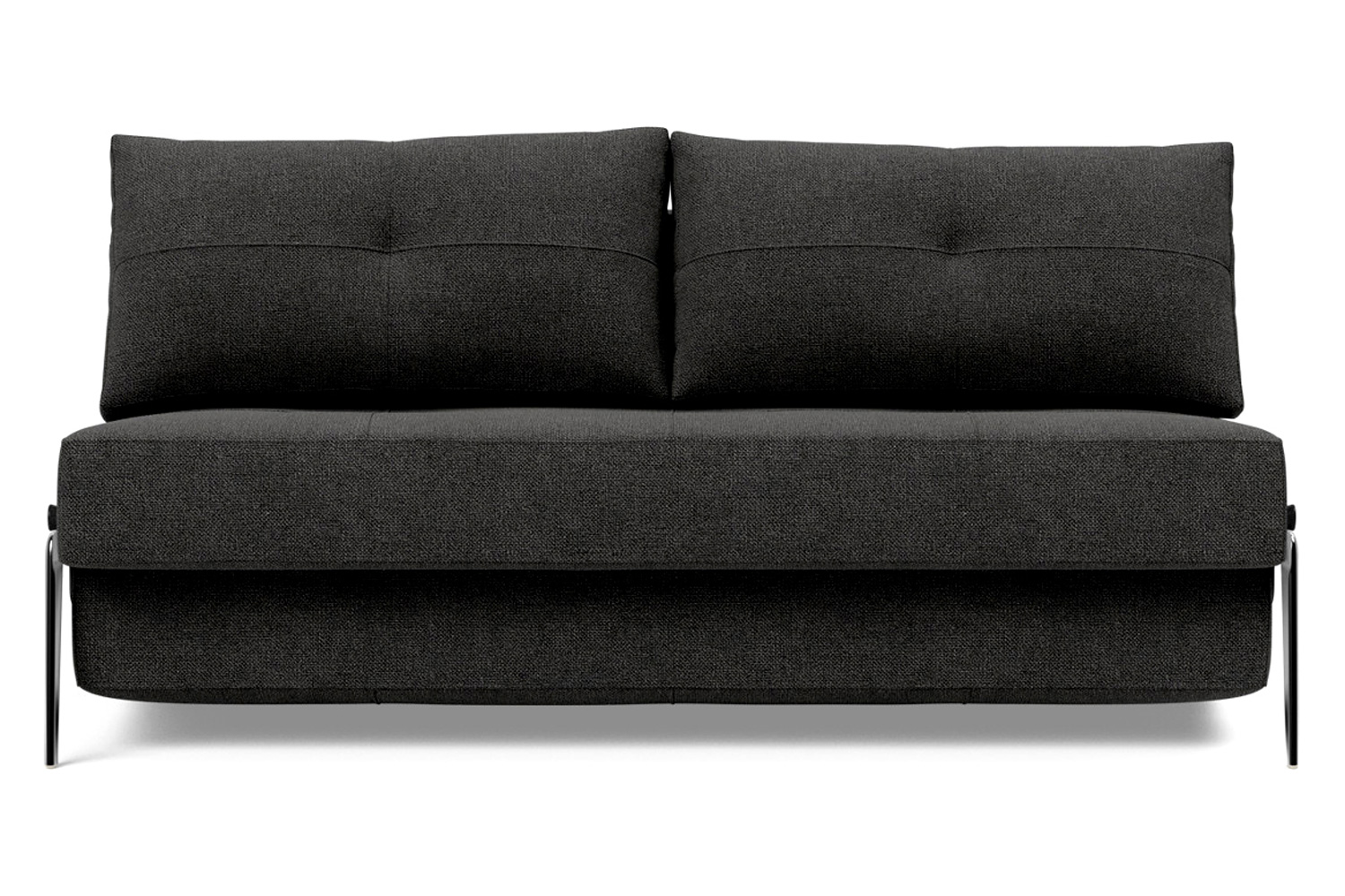 Innovation Living Cubed Queen Size Sofa Bed with Alu Legs - 577 Kenya Dark Gray