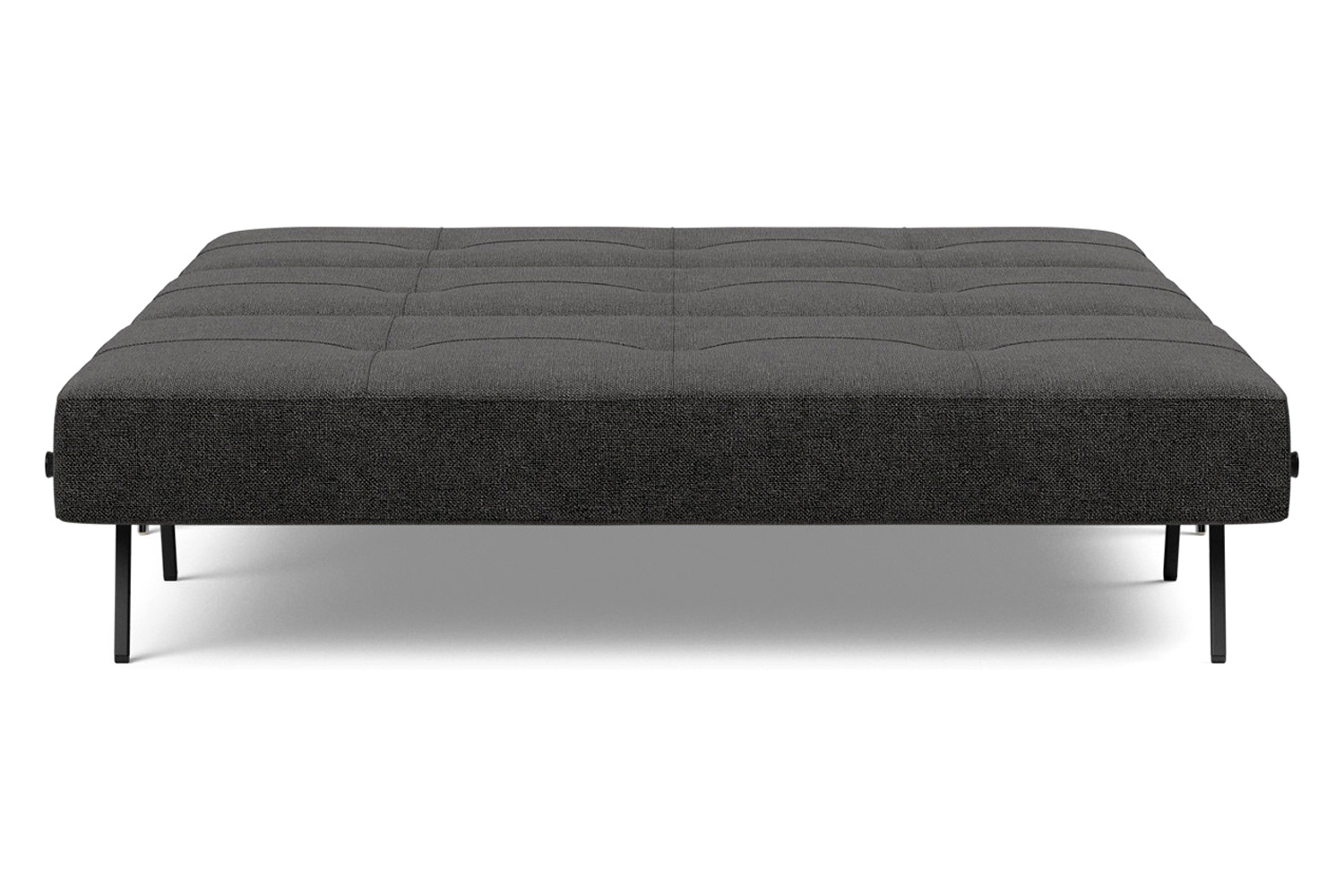 Innovation Living Cubed Queen Size Sofa Bed with Alu Legs - 577 Kenya Dark Gray