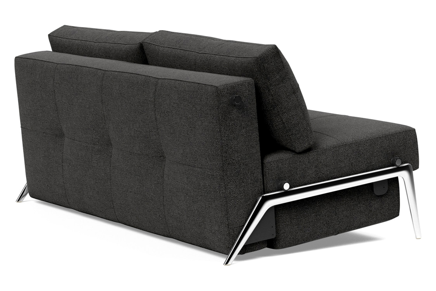 Innovation Living Cubed Queen Size Sofa Bed with Alu Legs - 577 Kenya Dark Gray