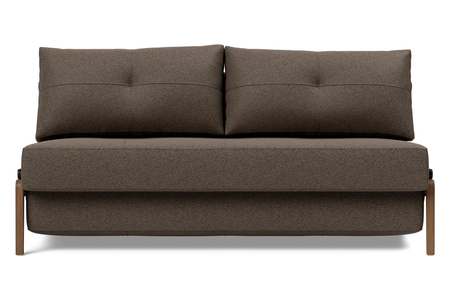 Innovation Living Cubed Queen Size Sofa Bed with Dark Wood Legs - 578 Kenya Taupe