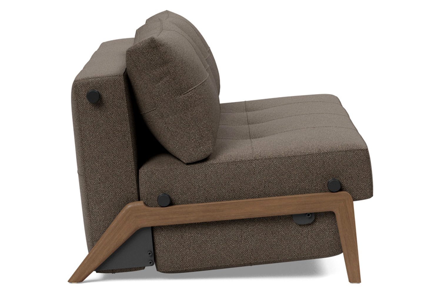 Innovation Living Cubed Queen Size Sofa Bed with Dark Wood Legs - 578 Kenya Taupe