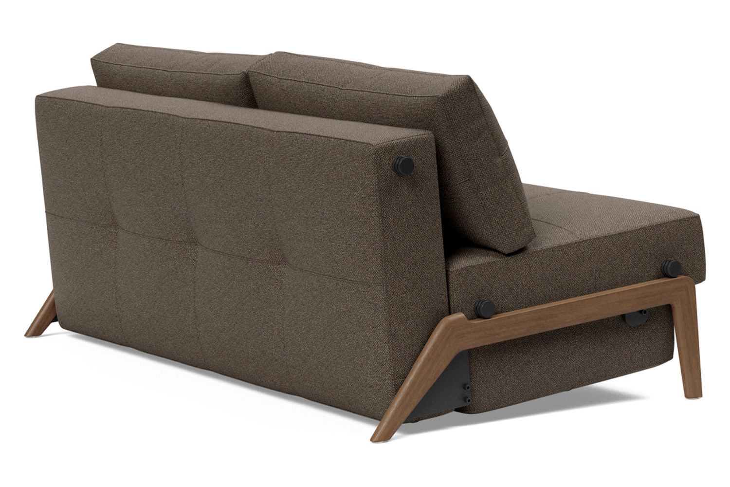 Innovation Living Cubed Queen Size Sofa Bed with Dark Wood Legs - 578 Kenya Taupe