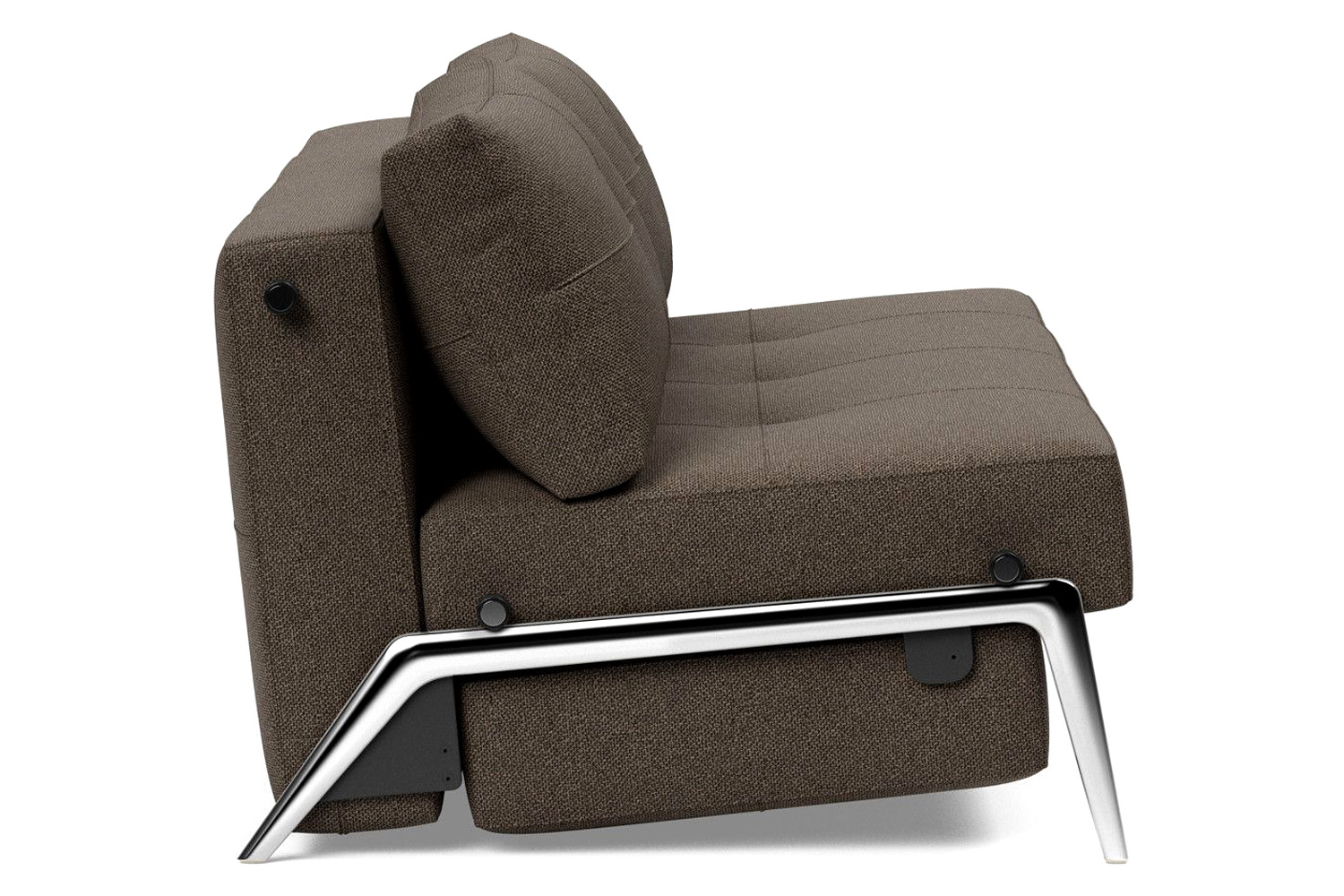Innovation Living Cubed Queen Size Sofa Bed with Alu Legs - 578 Kenya Taupe