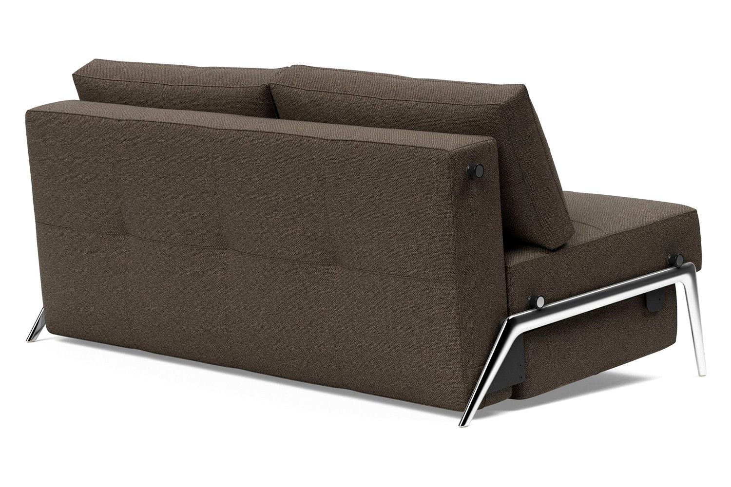Innovation Living Cubed Queen Size Sofa Bed with Alu Legs - 578 Kenya Taupe