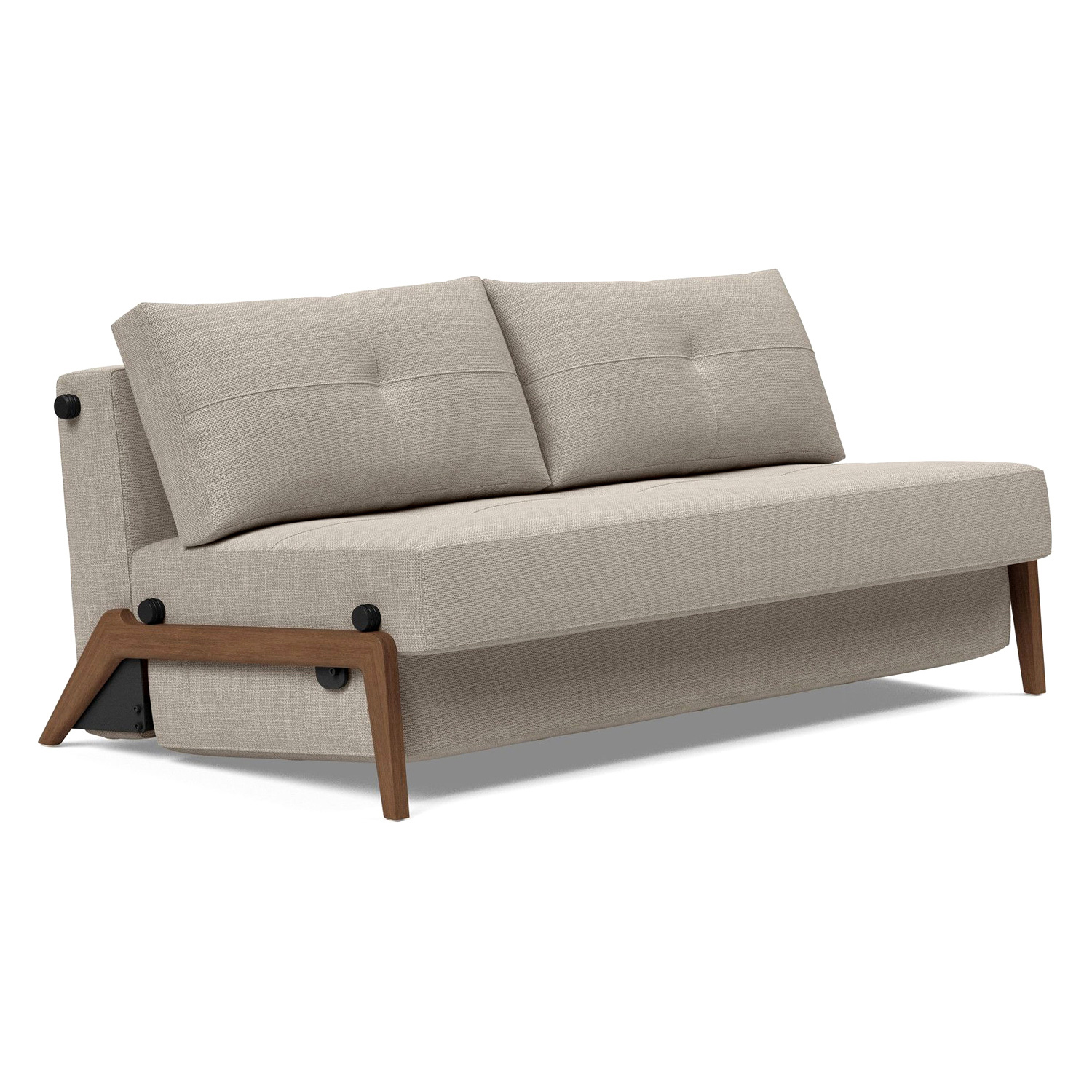 Innovation Living - Cubed Queen Size Sofa Bed with Dark Wood Legs