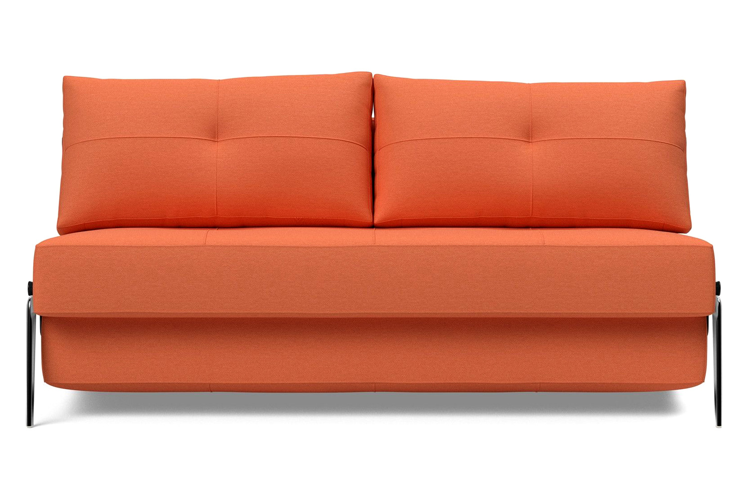Innovation Living Cubed Queen Size Sofa Bed with Alu Legs - 581 Argus Rust