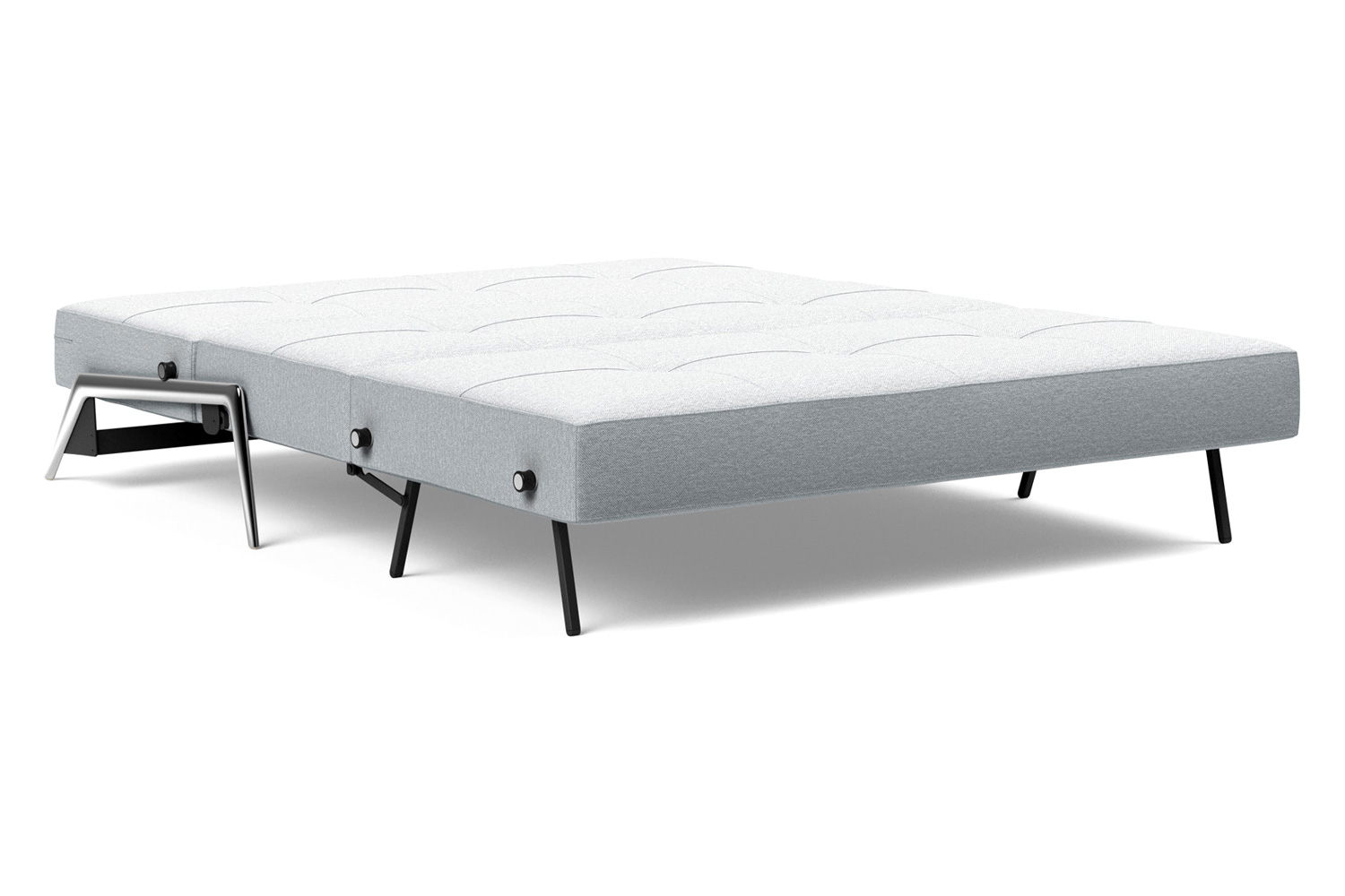 Innovation Living Cubed Queen Size Sofa Bed with Alu Legs - 583 Argus Gray
