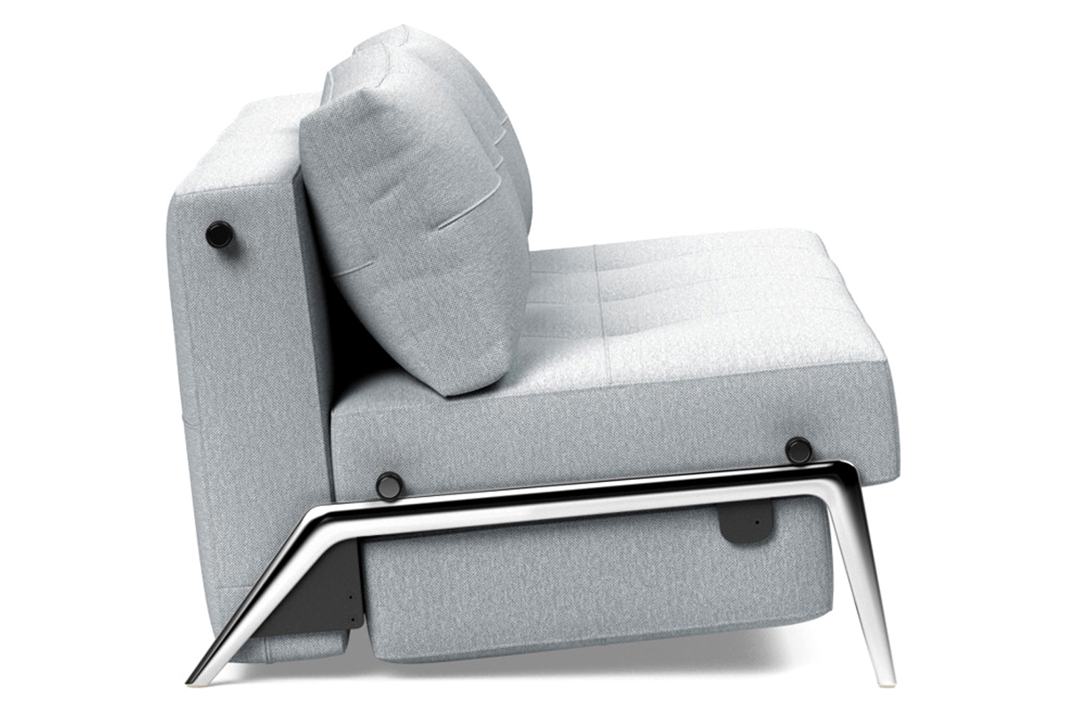 Innovation Living Cubed Queen Size Sofa Bed with Alu Legs - 583 Argus Gray