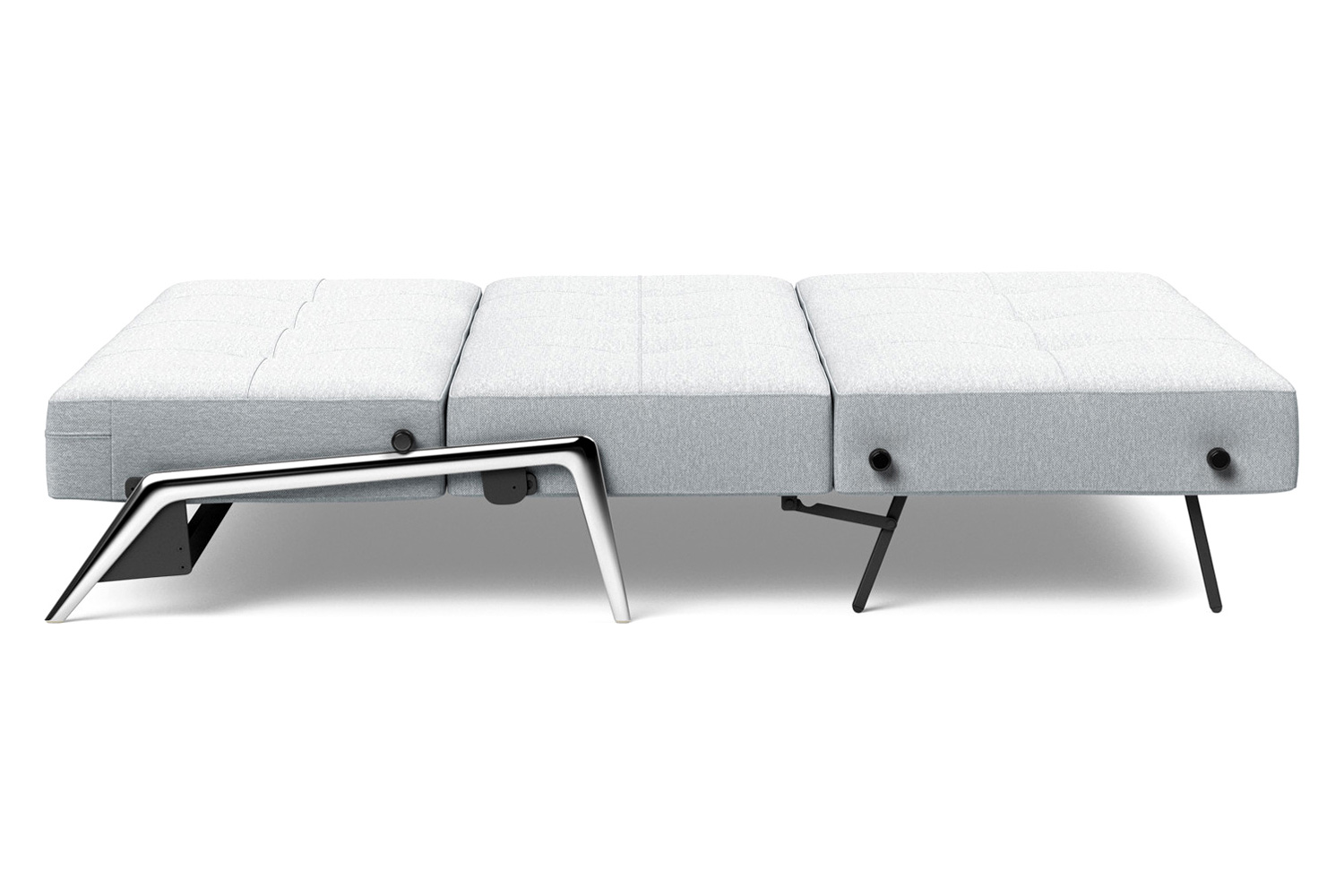 Innovation Living Cubed Queen Size Sofa Bed with Alu Legs - 583 Argus Gray