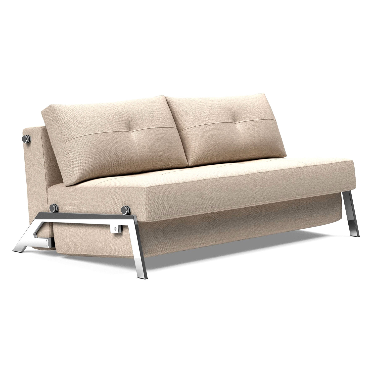 Innovation Living - Cubed Queen Size Sofa Bed with Chrome Legs