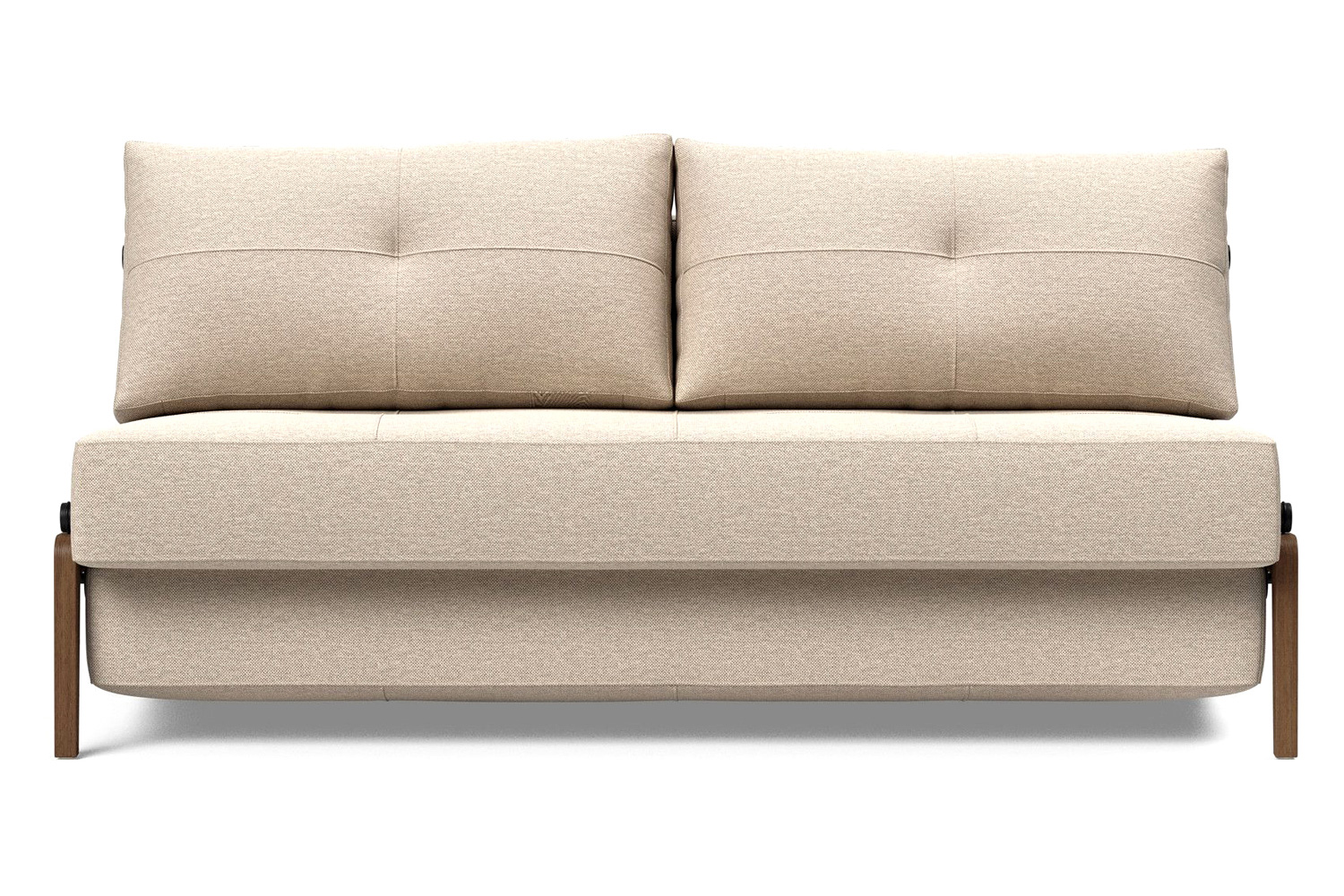 Innovation Living Cubed Queen Size Sofa Bed with Dark Wood Legs - 584 Argus Natural