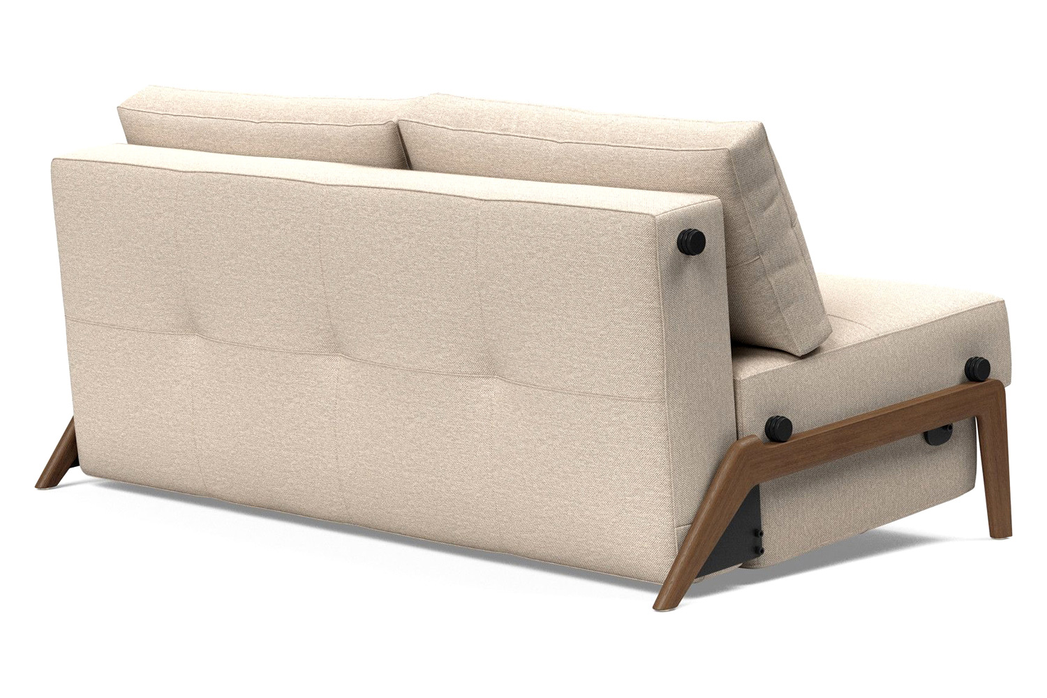 Innovation Living Cubed Queen Size Sofa Bed with Dark Wood Legs - 584 Argus Natural