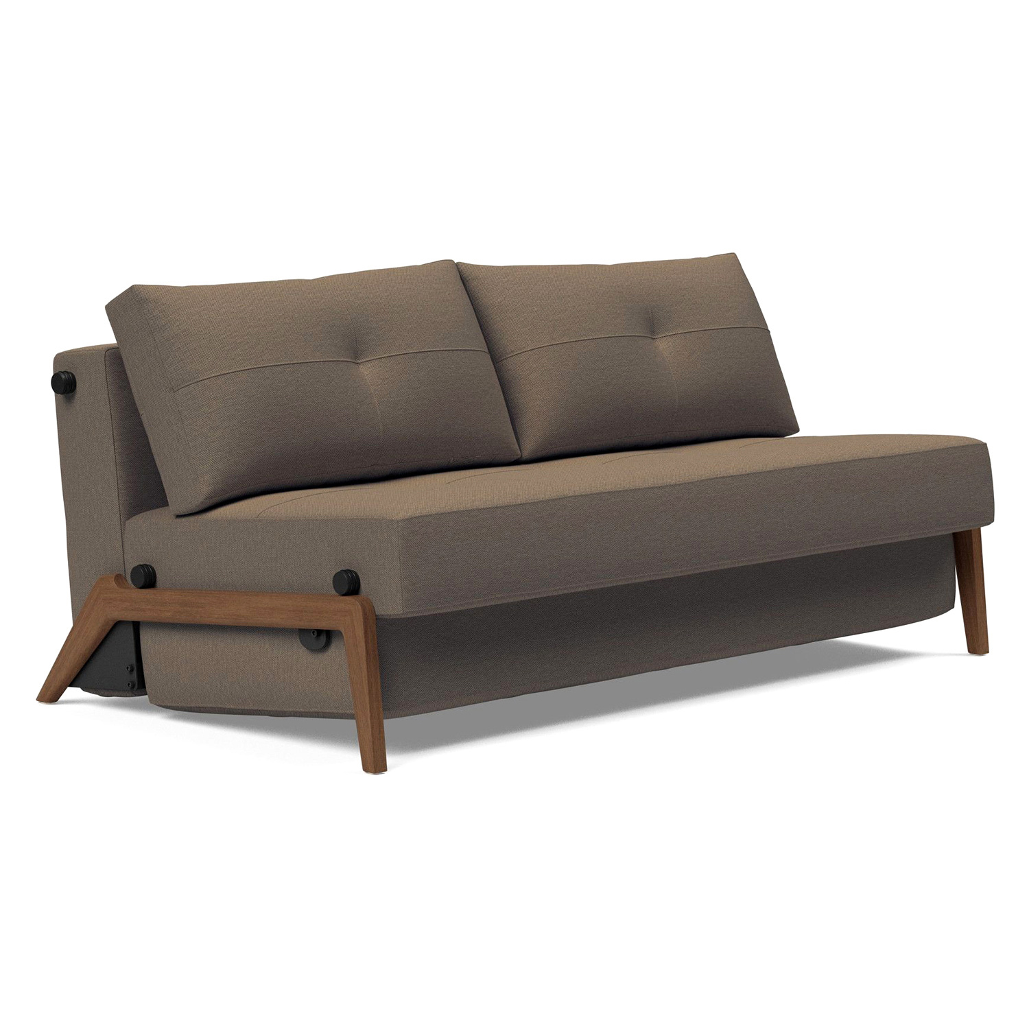 Innovation Living - Cubed Queen Size Sofa Bed with Dark Wood Legs
