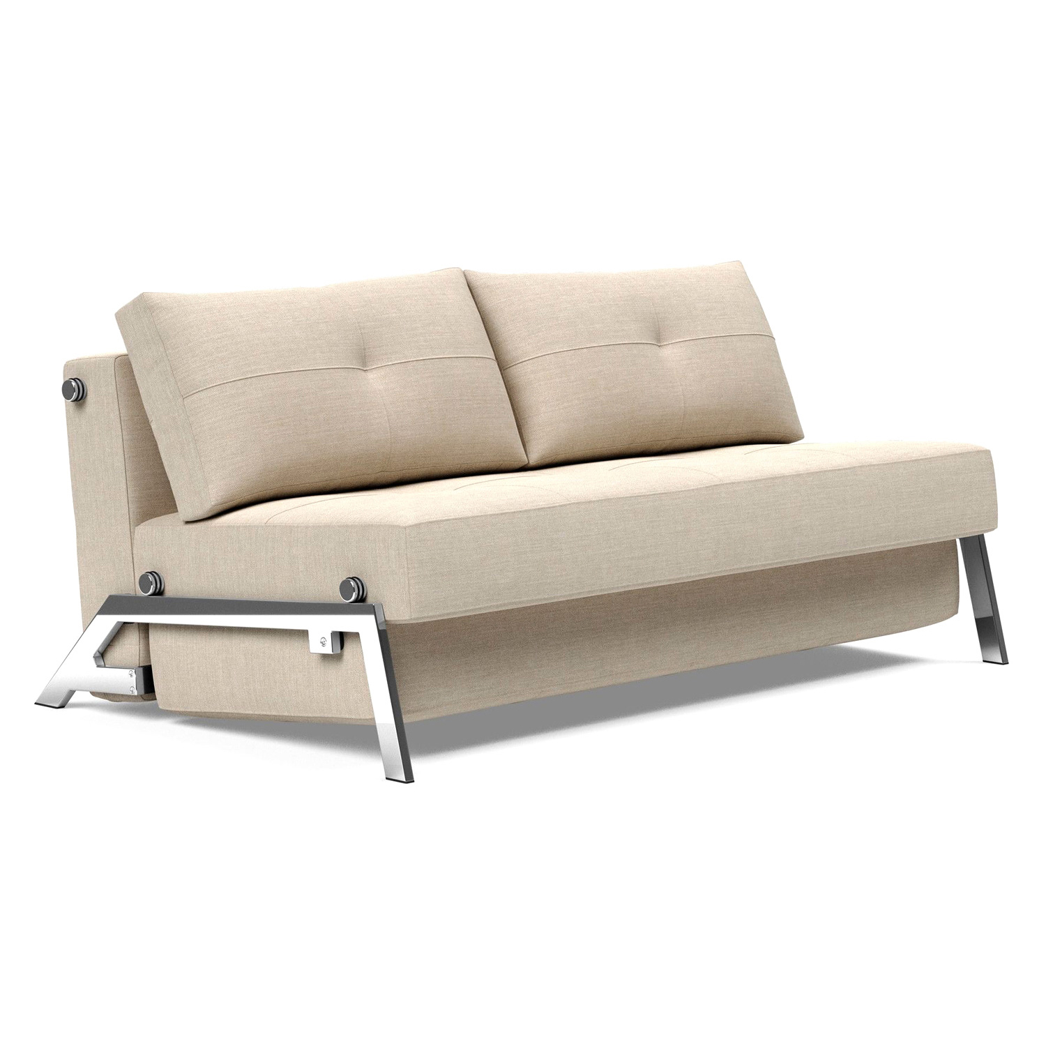 Innovation Living - Cubed Queen Size Sofa Bed with Chrome Legs