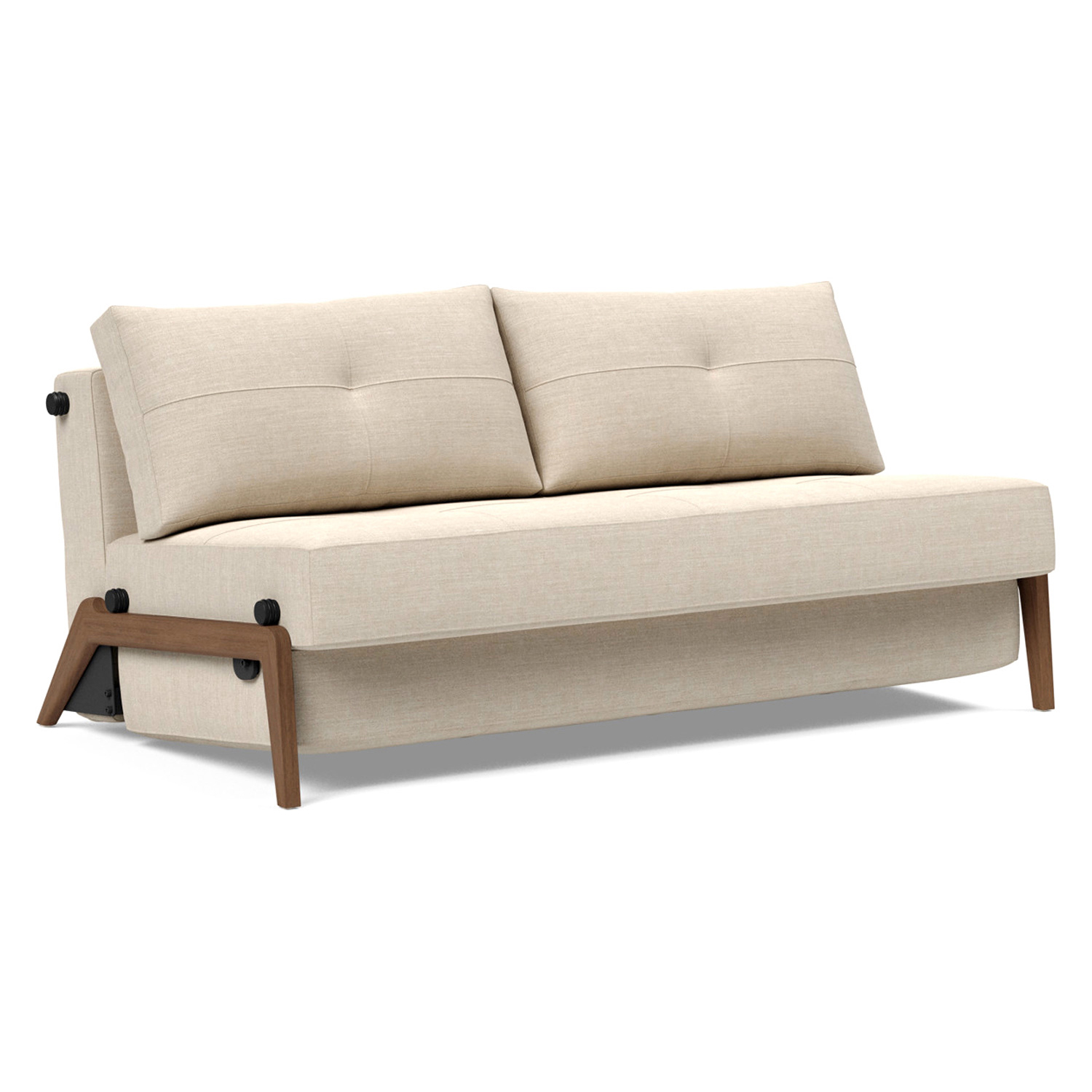Innovation Living - Cubed Queen Size Sofa Bed with Dark Wood Legs