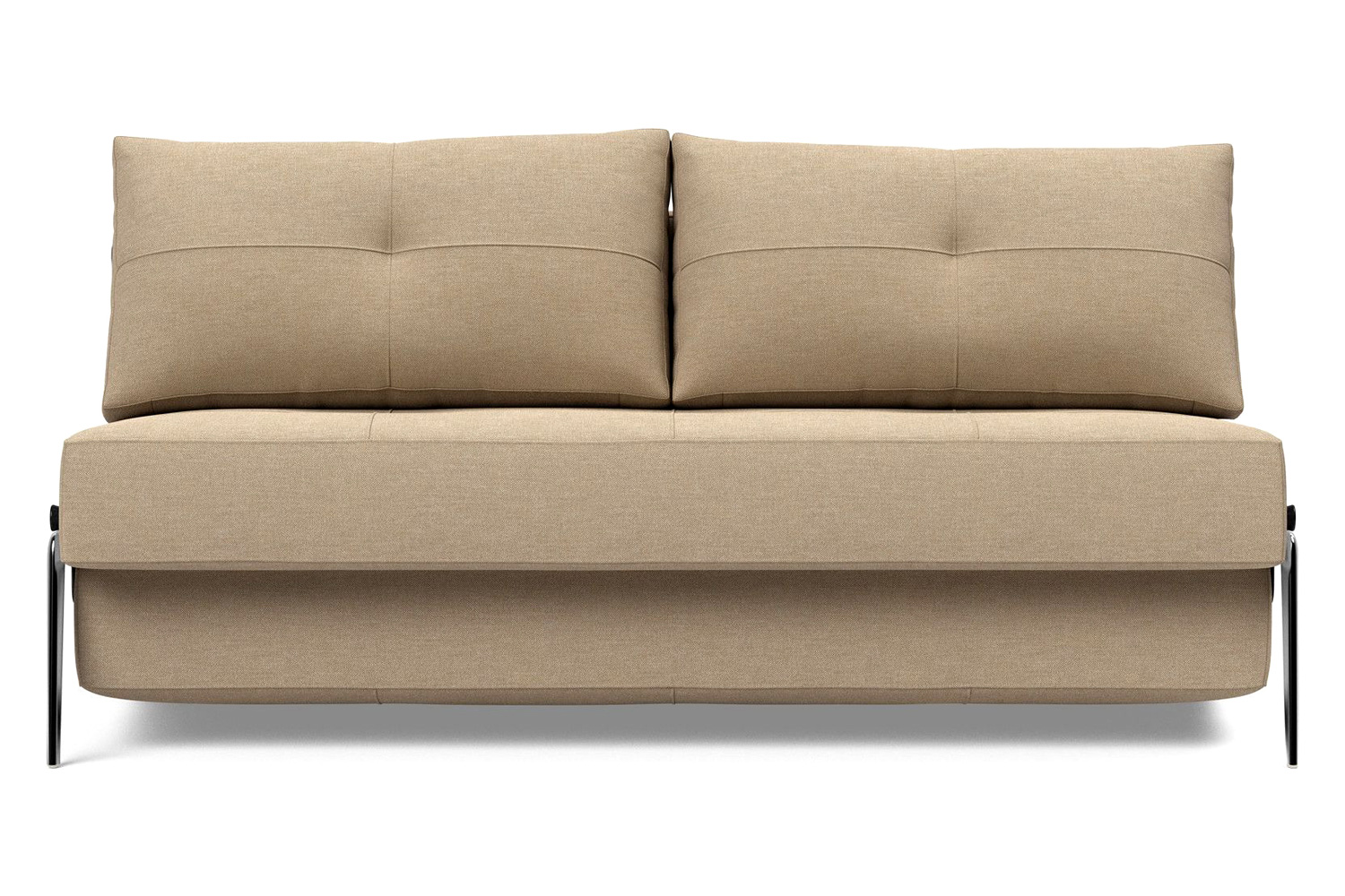 Innovation Living Cubed Queen Size Sofa Bed with Alu Legs - 587 Phobos Mocha