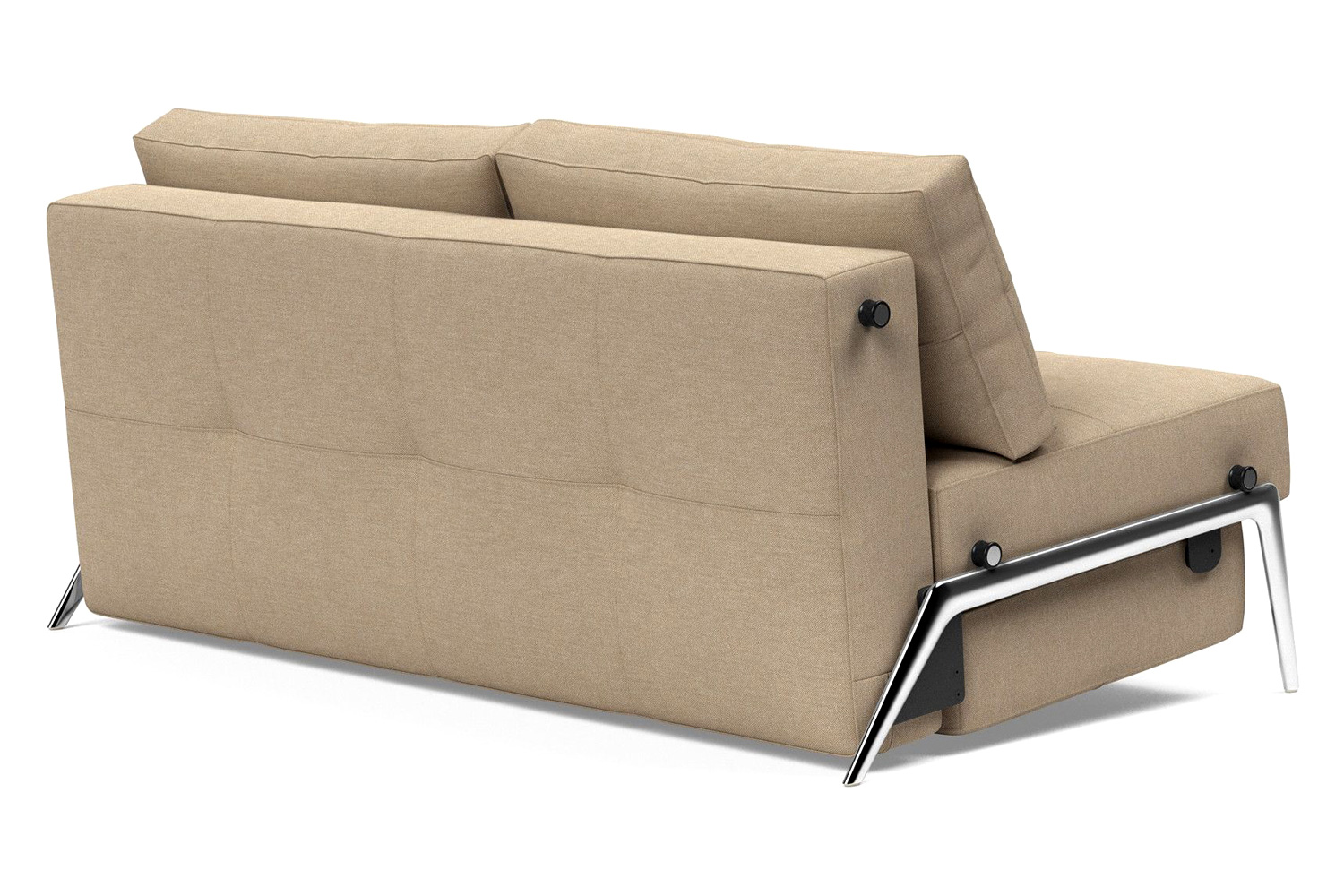 Innovation Living Cubed Queen Size Sofa Bed with Alu Legs - 587 Phobos Mocha