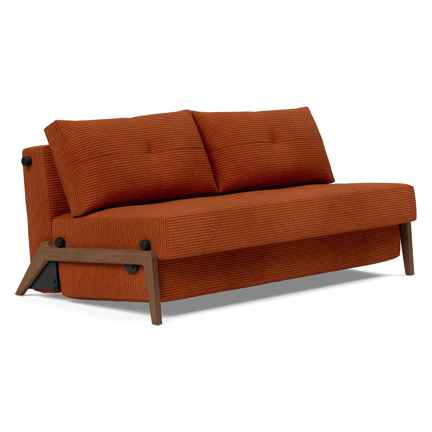 Innovation Living - Cubed Queen Size Sofa Bed with Dark Wood Legs