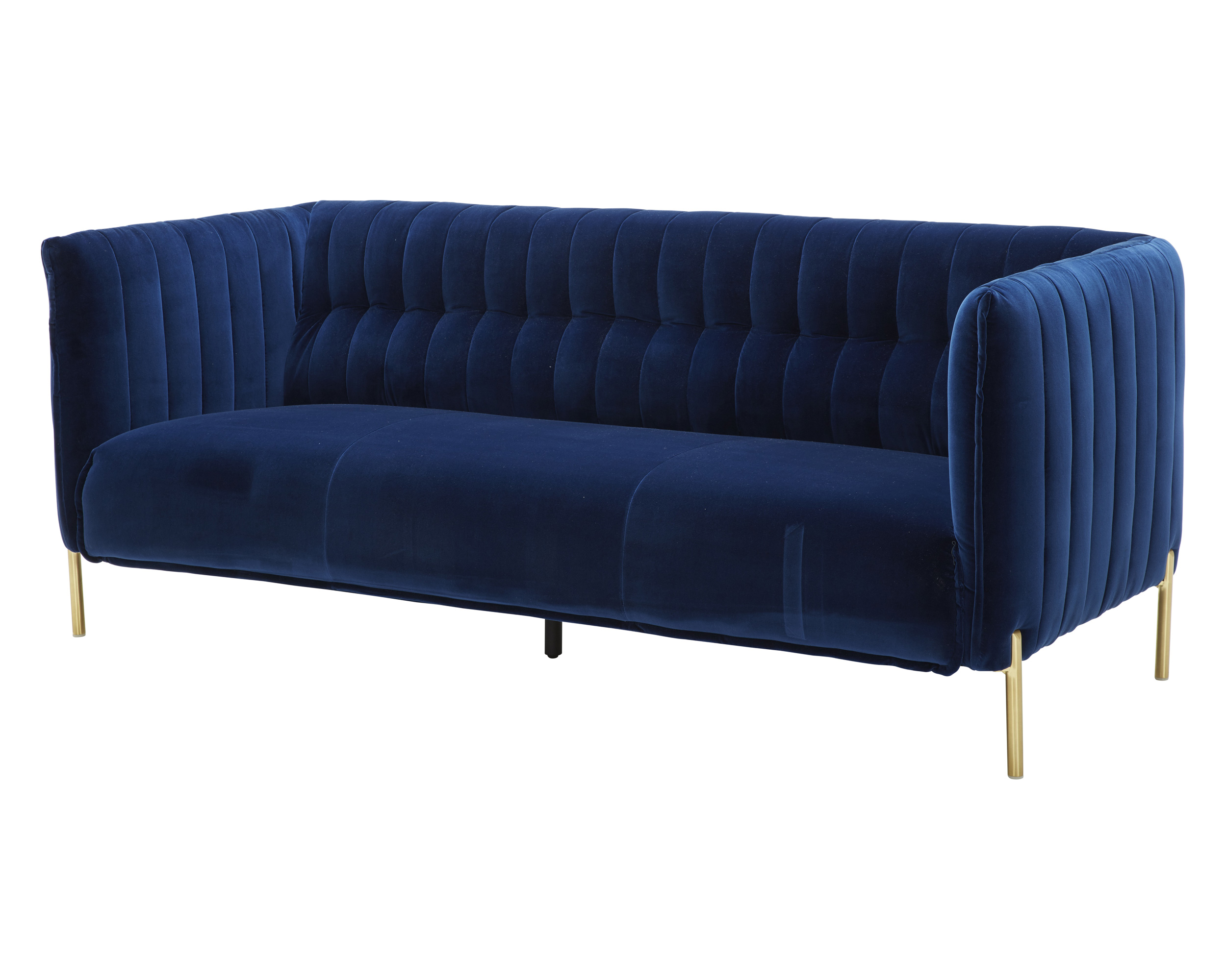 J&M Deco Sofa - Blue, Fabric