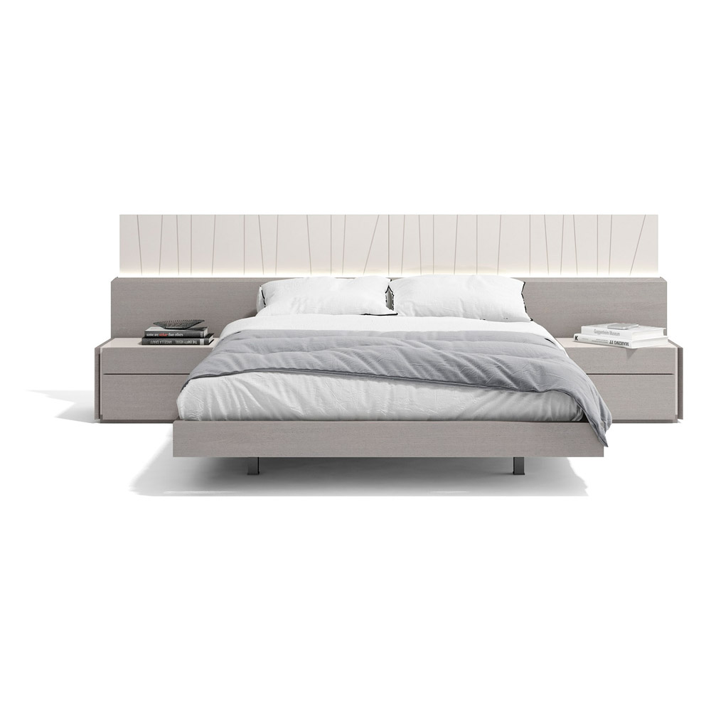 J&M Porto King Size Bed - Gray